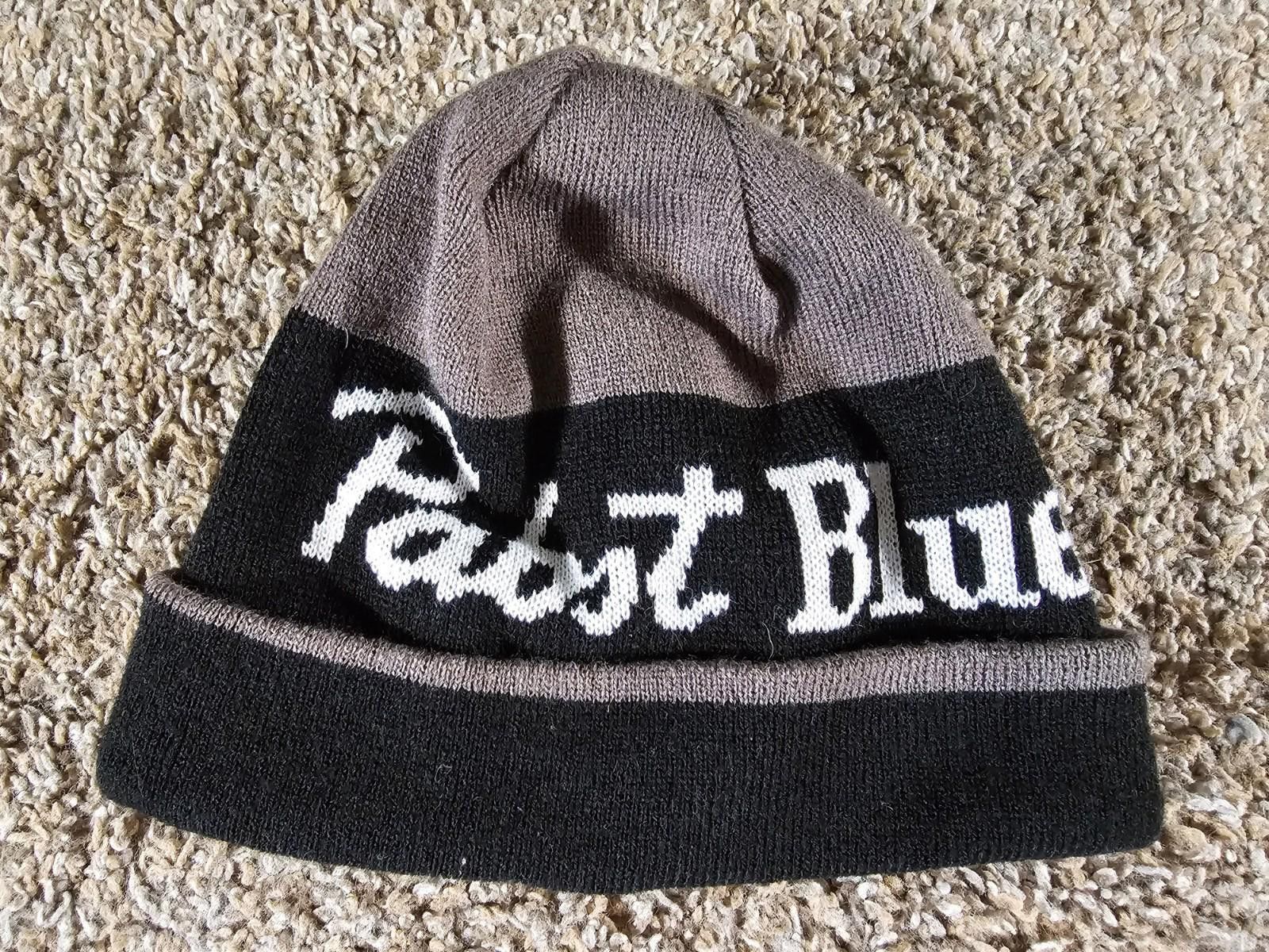 Designer Pabst Blue Ribbon winter hat beanie 100% ACRYLIC Size ONE SIZE - 1 Thumbnail