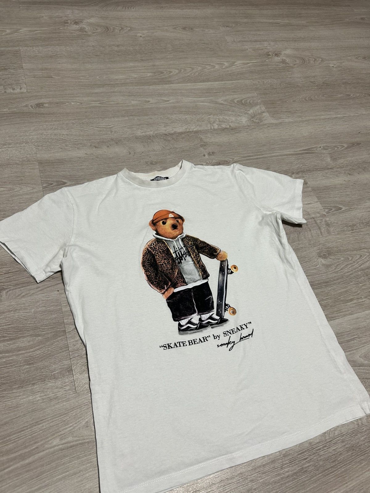Vintage Big logo T-shirt Skate Bear Palase x Stussy BY SNEAKY Size US M / EU 48-50 / 2 - 1 Thumbnail