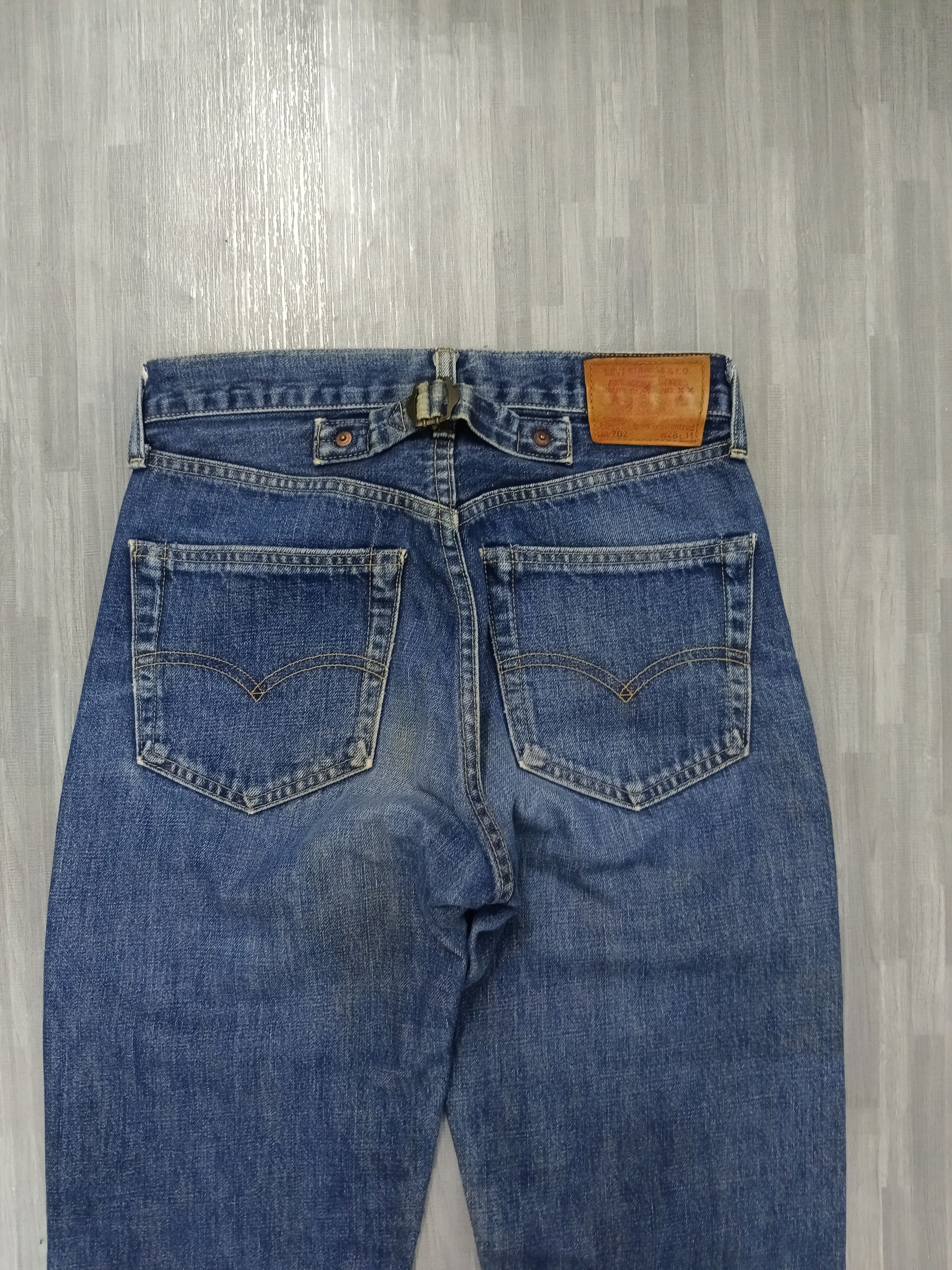 Levi's VINTAGE 90s LEVIS 702 SELVEDGE BUCKLE BELT Size US 27 - 5 Thumbnail