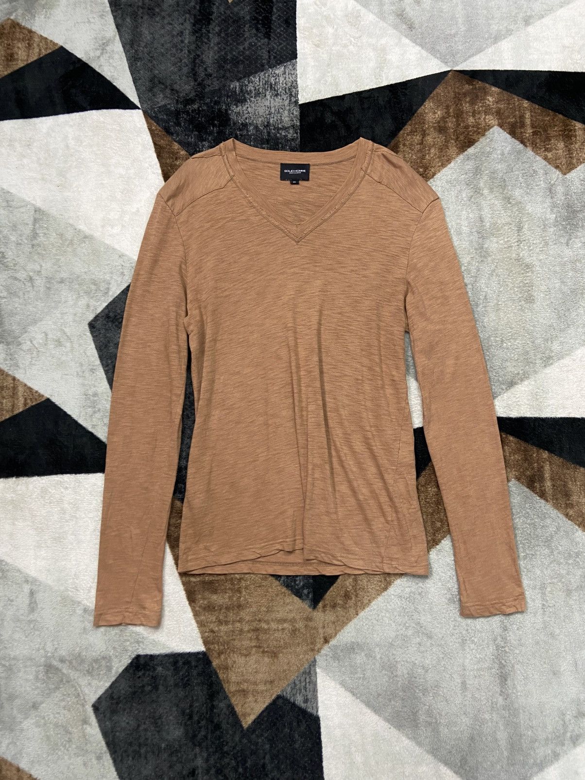 Wooyoungmi Wooyoungmi 2012 Slub Cotton V Neck Longsleeve Size US M / EU 48-50 / 2 - 1 Thumbnail