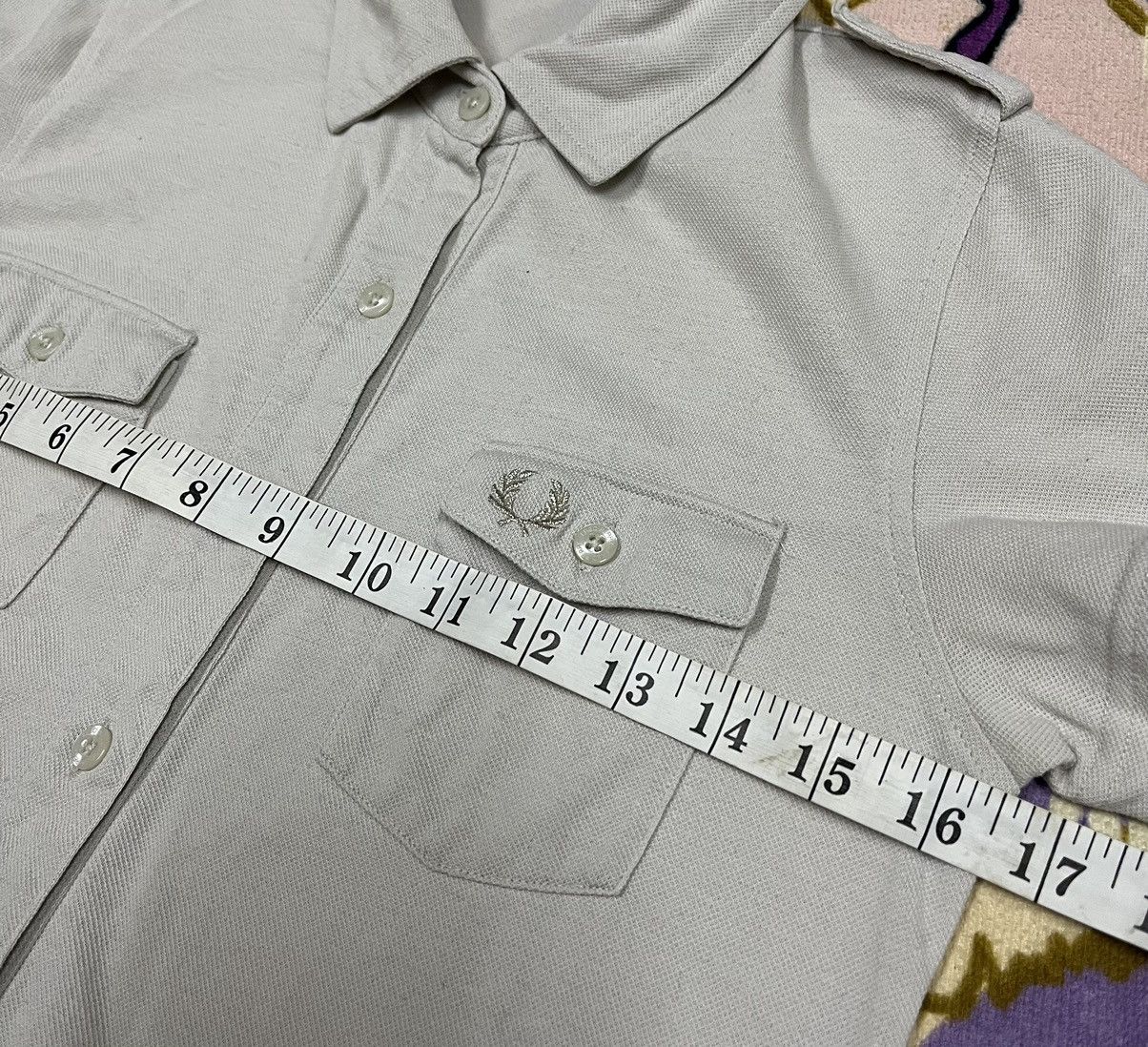 Fred Perry × Vintage Vintage FRED PERRY Double Pocket Button Ups Polo Shirt Size S / US 4 / IT 40 - 15 Thumbnail