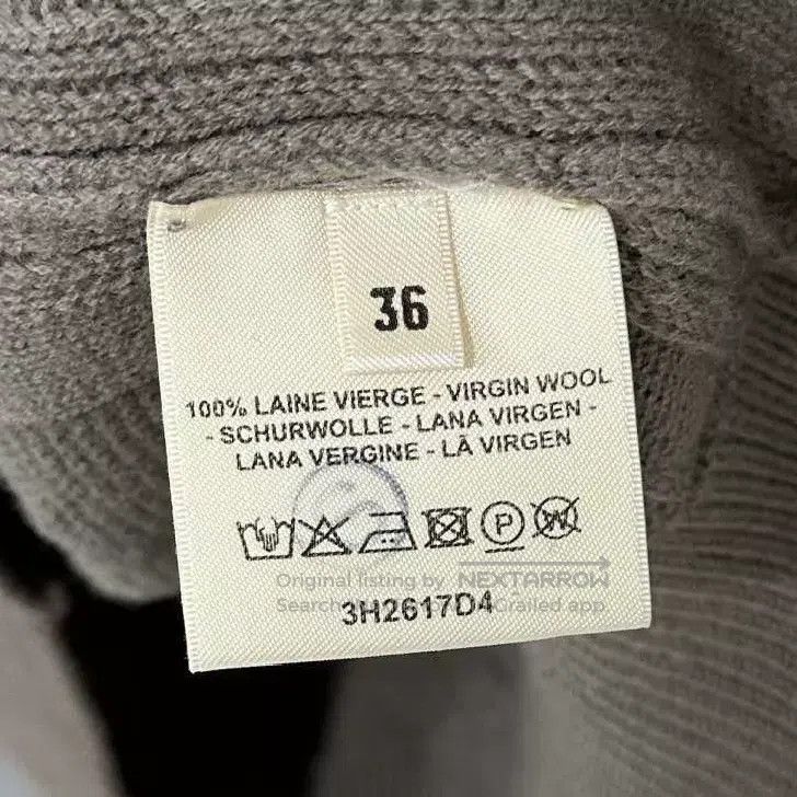 Hermes Hermes Brown Wool Herringbone H-Neck Sweater Size XS / US 0-2 / IT 36-38 - 6 Thumbnail