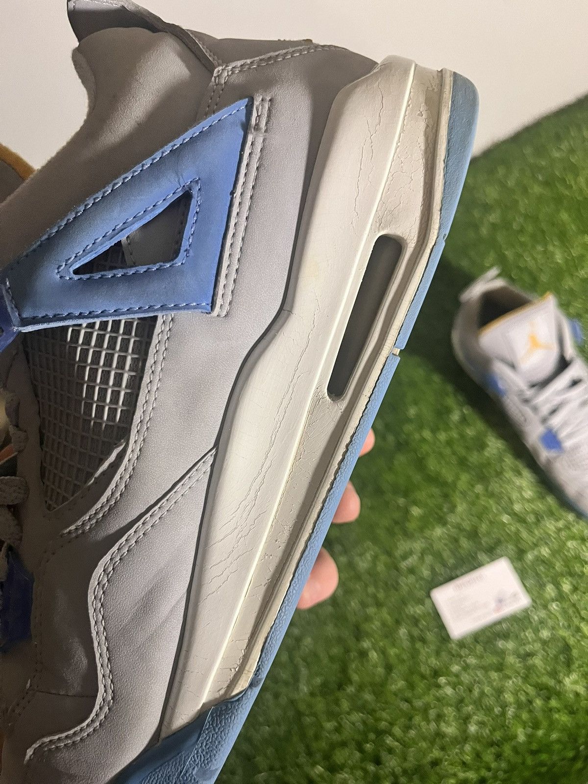 Jordan Brand air jordan 4 retro LS mist blue 2006 size 11.5 Size US 11.5 / EU 44-45 - 9 Thumbnail