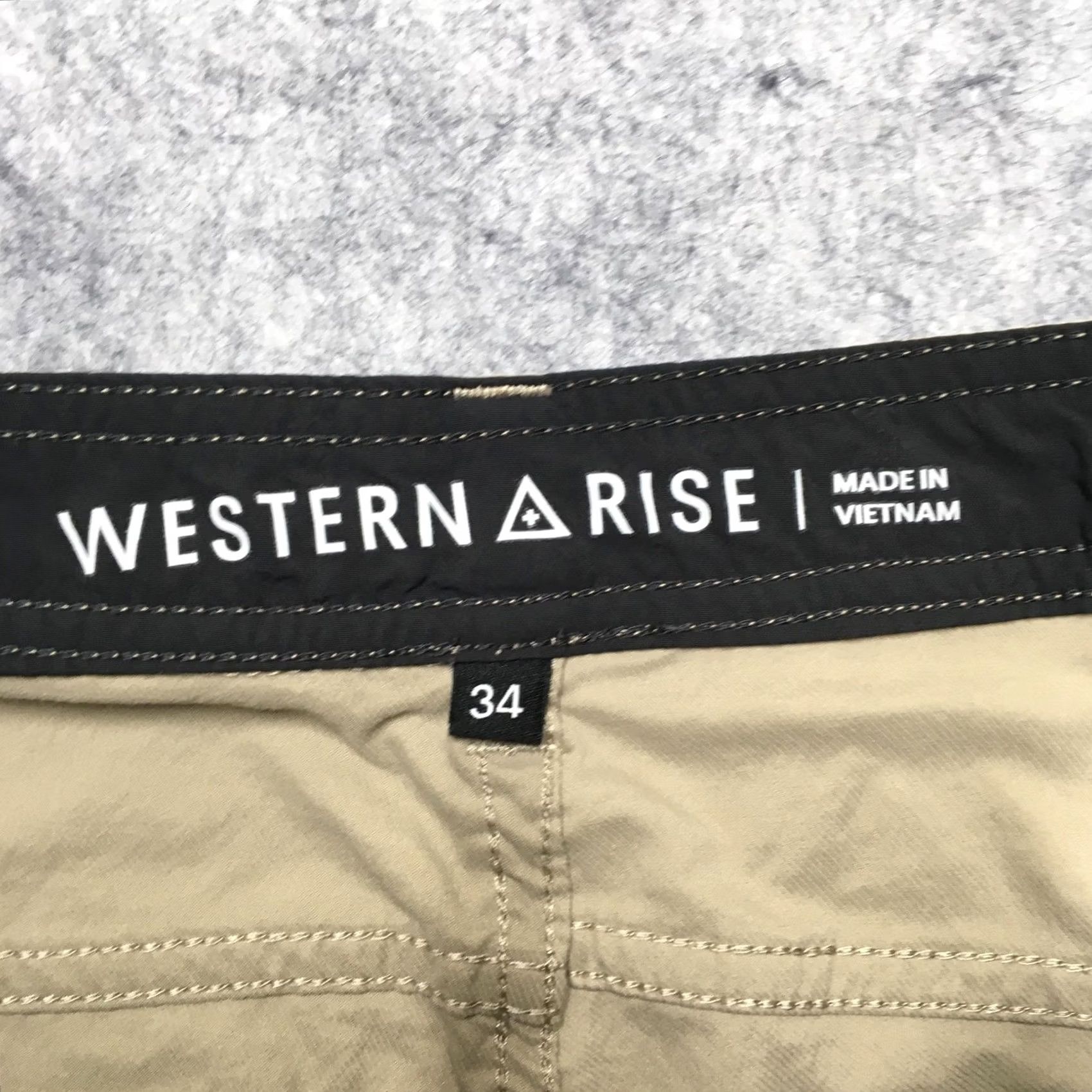 Vintage Western Rise Pants Mens 34 Khaki Beige Outdoor Stretch Nylon Hiking Lightweight Regular Waist 34 Inseam 32 Black? Size US 34 / EU 50 - 5 Thumbnail