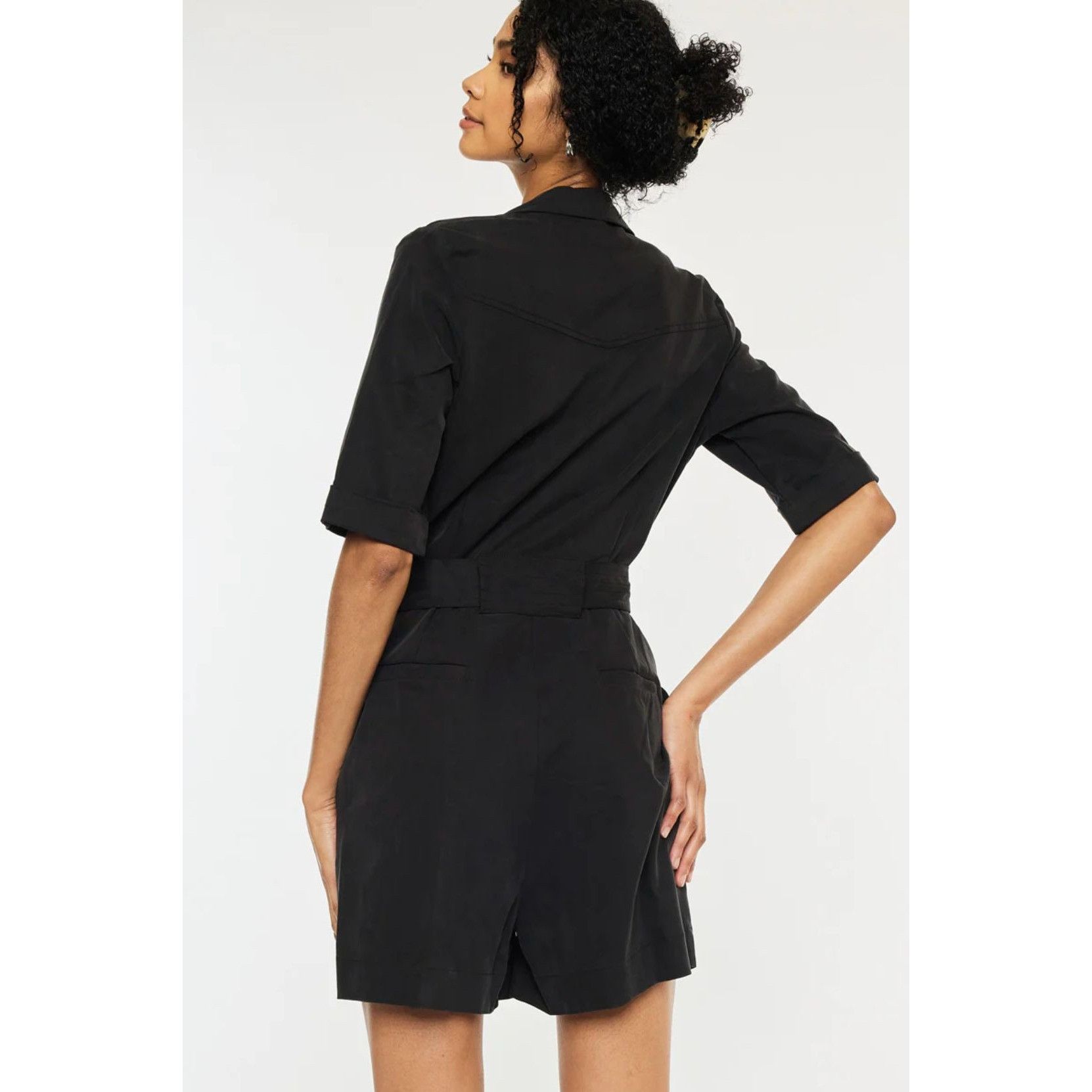 Kancan USA KanCan Edna Blazer Romper in Black - Sz M - NWT Size 30" / US 8 / IT 44 - 3 Thumbnail
