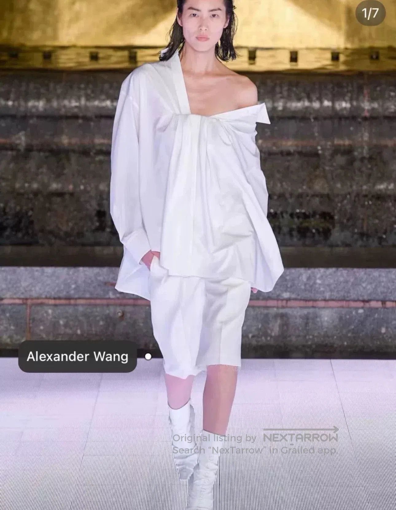 Alexander Wang Alexander Wang Asymmetric White Shirt. Size XS / US 0-2 / IT 36-38 - 1 Thumbnail