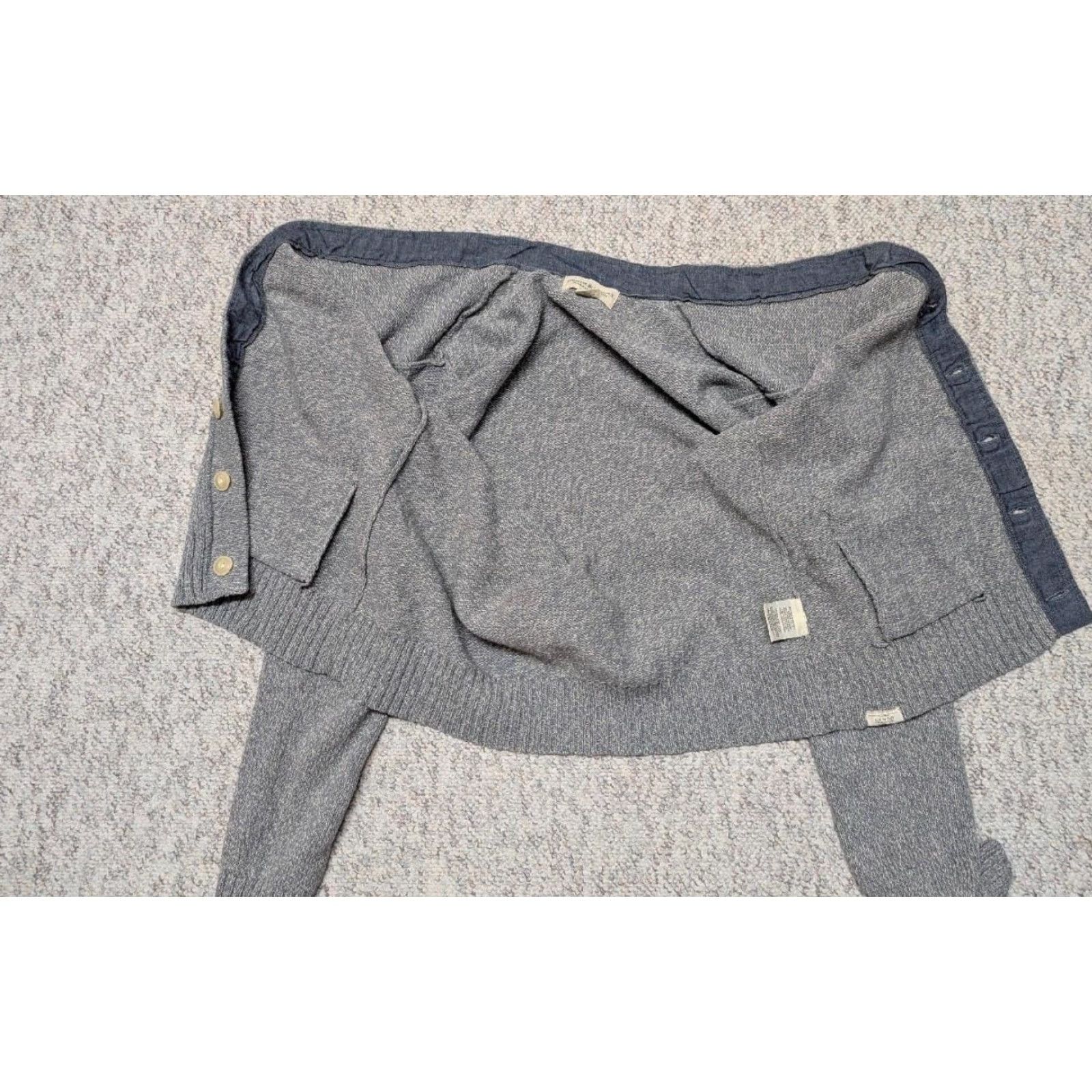 Ralph Lauren VINTAGE DENIM & SUPPLY Ralph Lauren Cardigan L Sweater Gray Cotton Knit Mens Size US L / EU 52-54 / 3 - 4 Thumbnail