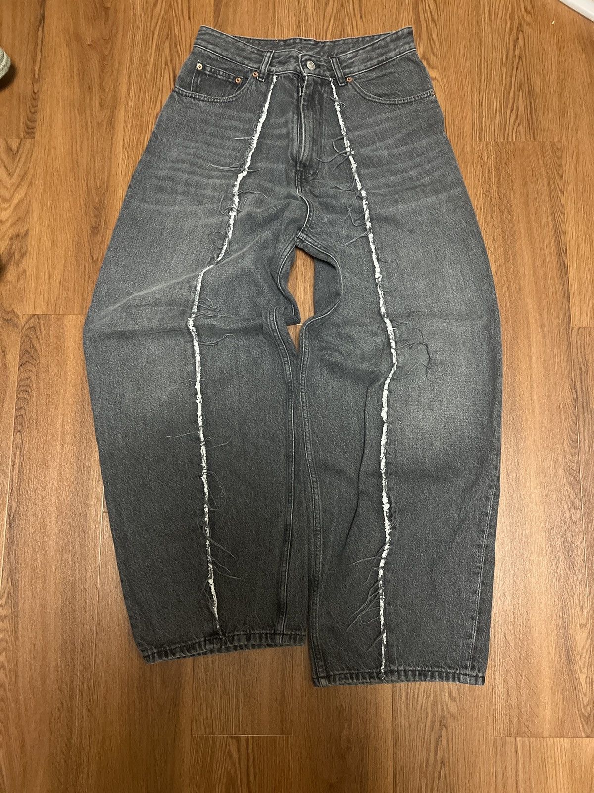 Maison Margiela MARGIELA GREY BAGGY RAW EDGE DENIM 💥🖤 Size US 31 - 1 Thumbnail