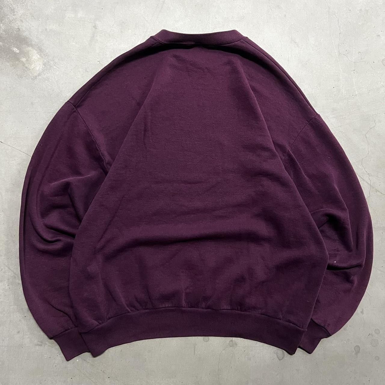 Vintage Crazy Vintage Y2K/2000s Purple Made in Usa Blank Sweatshirt! Size US XL / EU 56 / 4 - 2 Thumbnail
