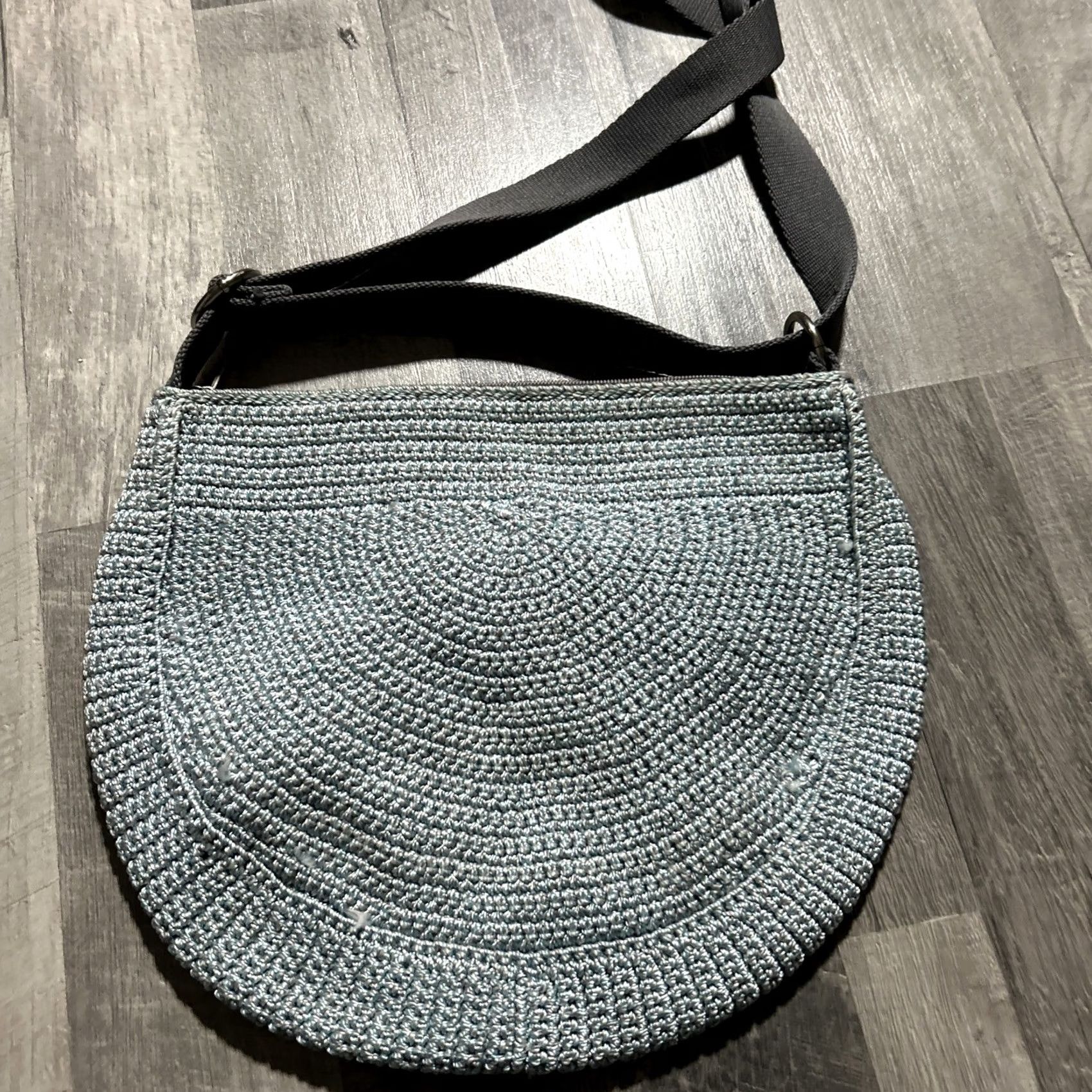 The Sak The Sak Alameda Blue Shoulder Bag Pattern Woven Crochet 100% Polypropylene Knit Medium Size ONE SIZE - 4 Thumbnail