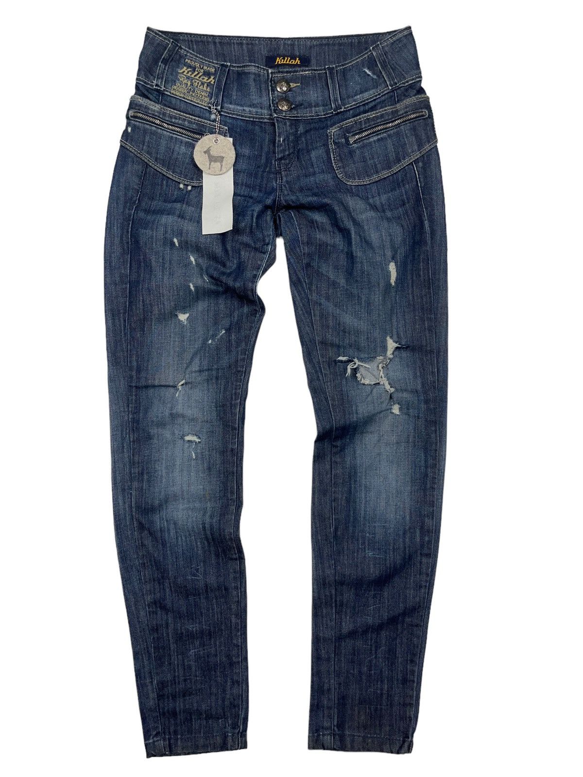 Japanese Brand × Miss Sixty × Vintage Vintage y2k Killah Low Rise Jeans Distressed Denim Size 28" / US 6 / IT 42 - 1 Thumbnail
