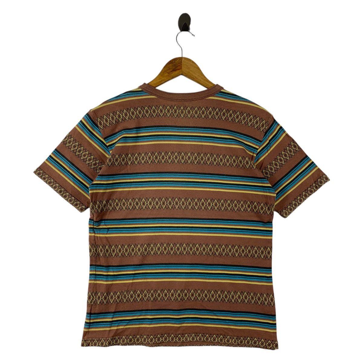 Warehouse Vintage WAREHOUSE hanley neck tribal stripe tee Size US S / EU 44-46 / 1 - 4 Thumbnail