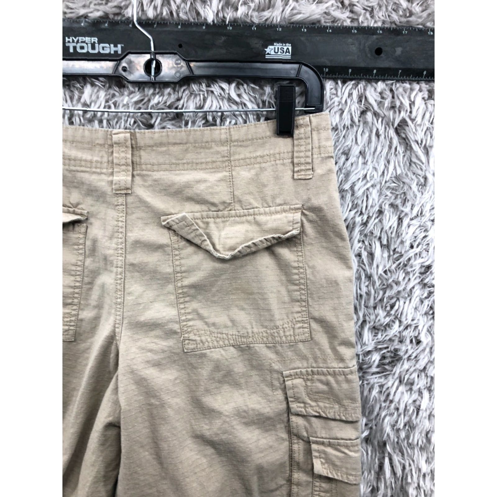 Nat Nast Nat Nast Cargo Shorts Mens 30 Beige Mid Rise 5-Pocket Denim-Style Cotton Blend Size US 30 / EU 46 - 6 Thumbnail