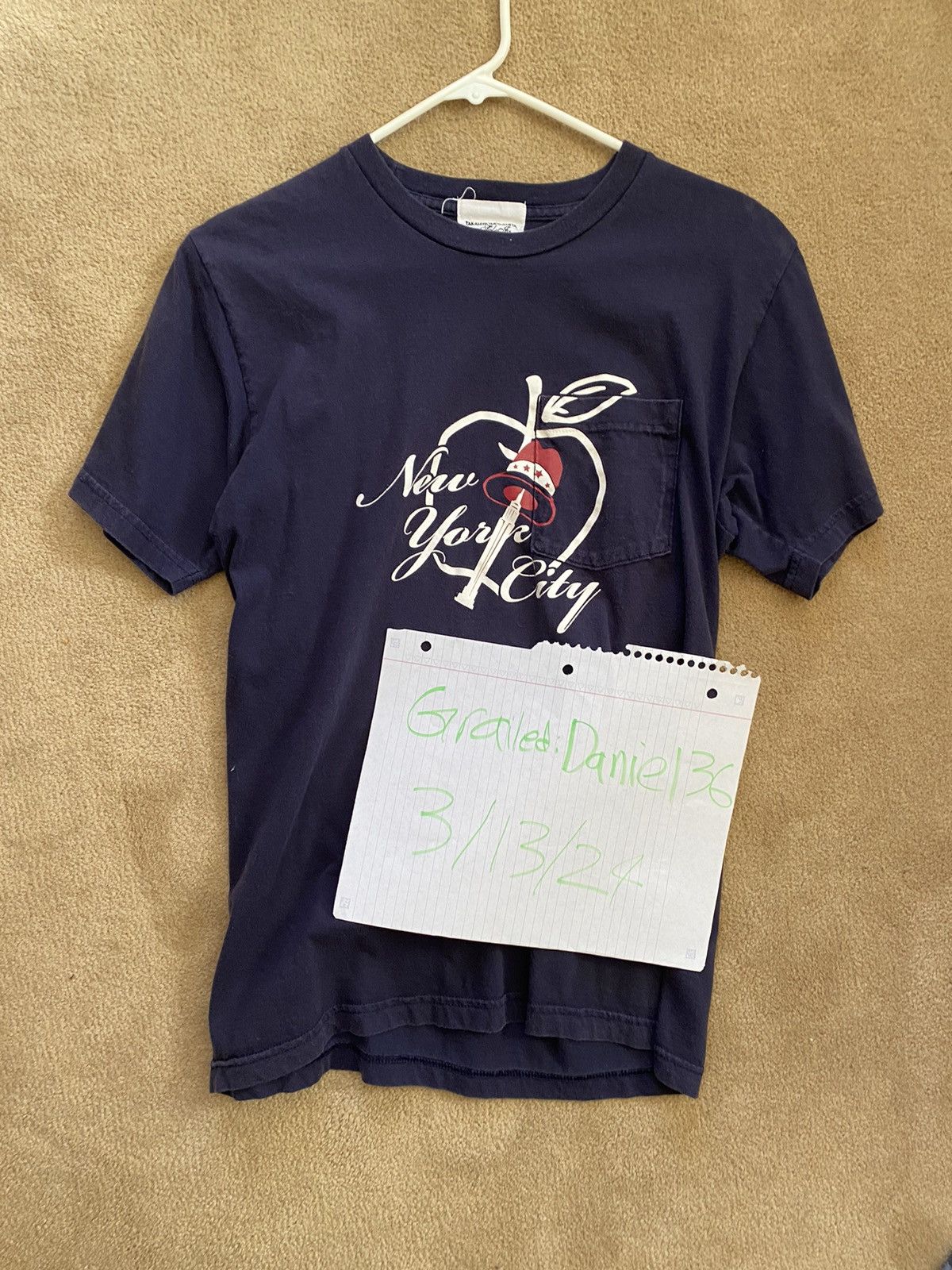 Takahiromiyashita The Soloist. TAKAHIRO MIYASHITA NEW YORK CITY NAVY BLUE TEE SHIRT Size US M / EU 48-50 / 2 - 6 Thumbnail