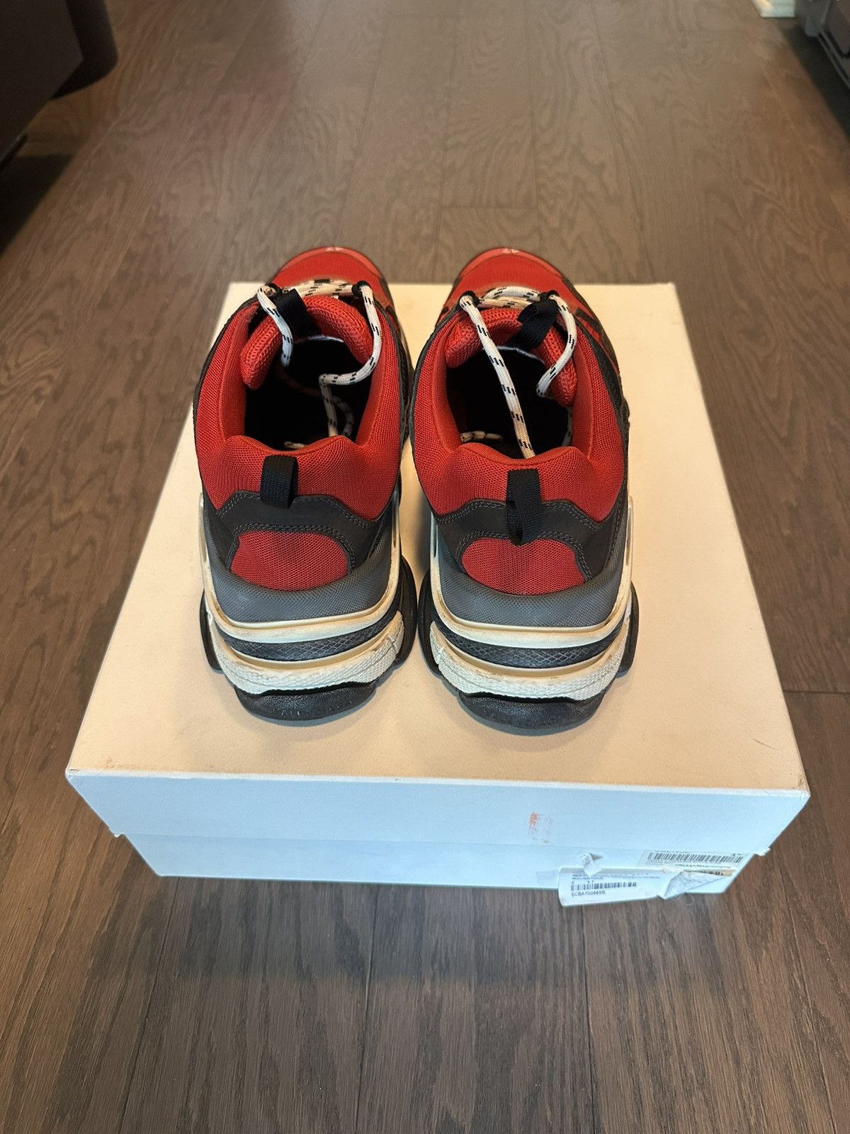 Balenciaga Balenciaga Triple S (red and black) Size US 14 / EU 47 - 2 Thumbnail