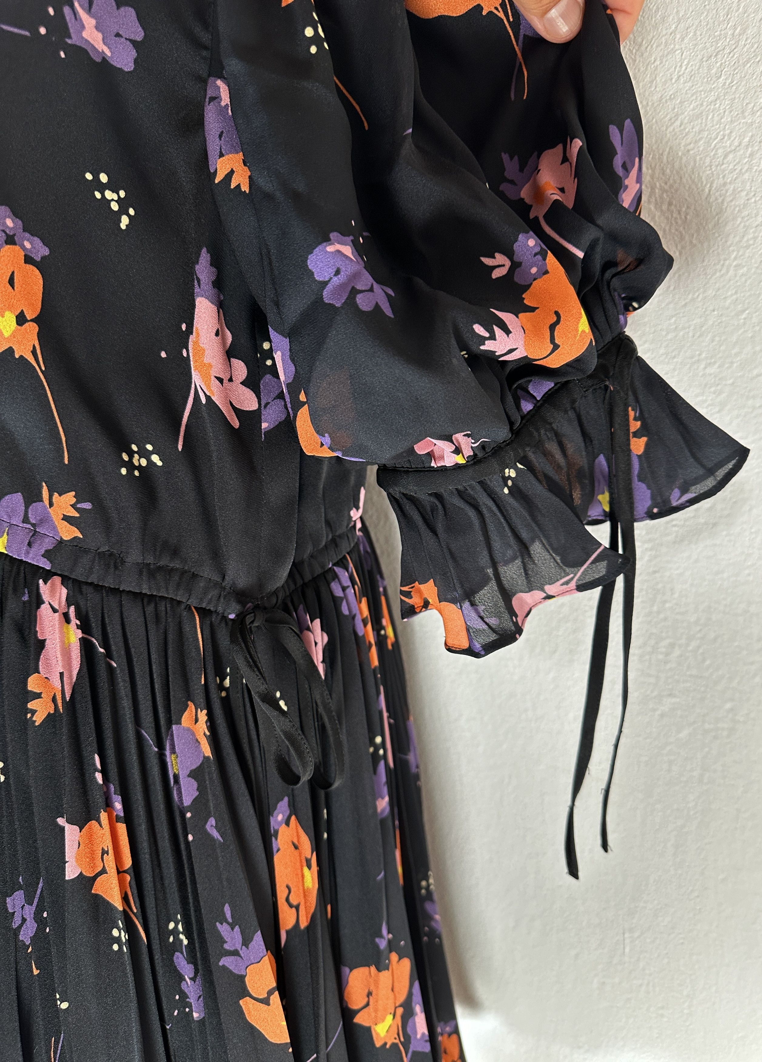 Self-Portrait Midi Dress Floral Size M / US 6-8 / IT 42-44 - 6 Thumbnail