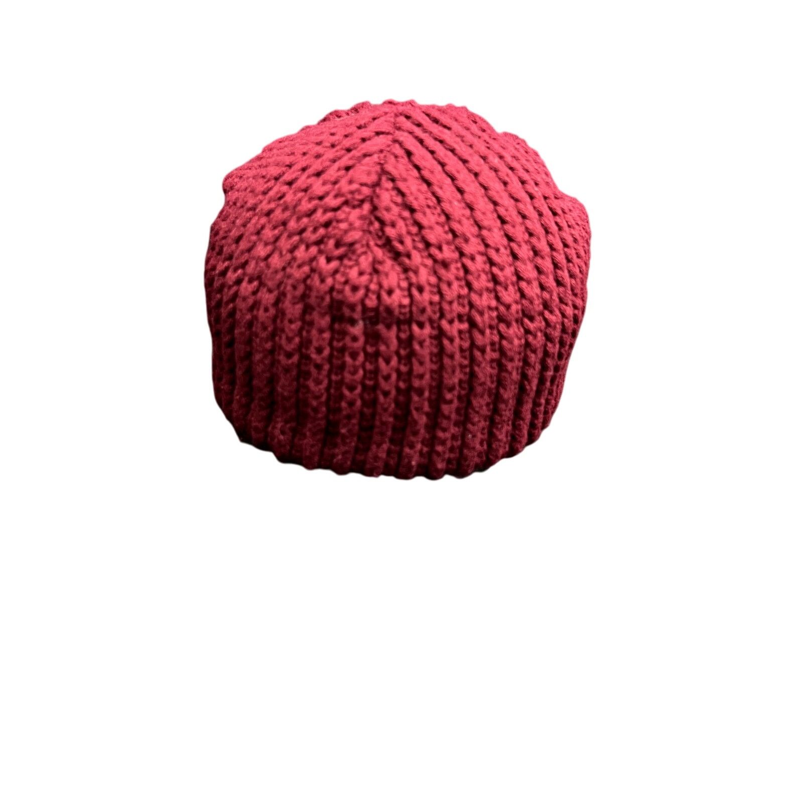 Freshjive Vintage Y2K Freshjive Red Knit Brimmed Skater Hat - Dark Red Size ONE SIZE - 3 Thumbnail