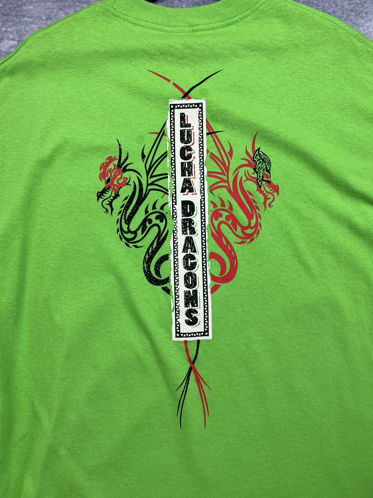 Band Tees × WWE × WWF WWE Authentic Wear Lucha Dragons T Shirt Size US XL / EU 56 / 4 - 5 Thumbnail