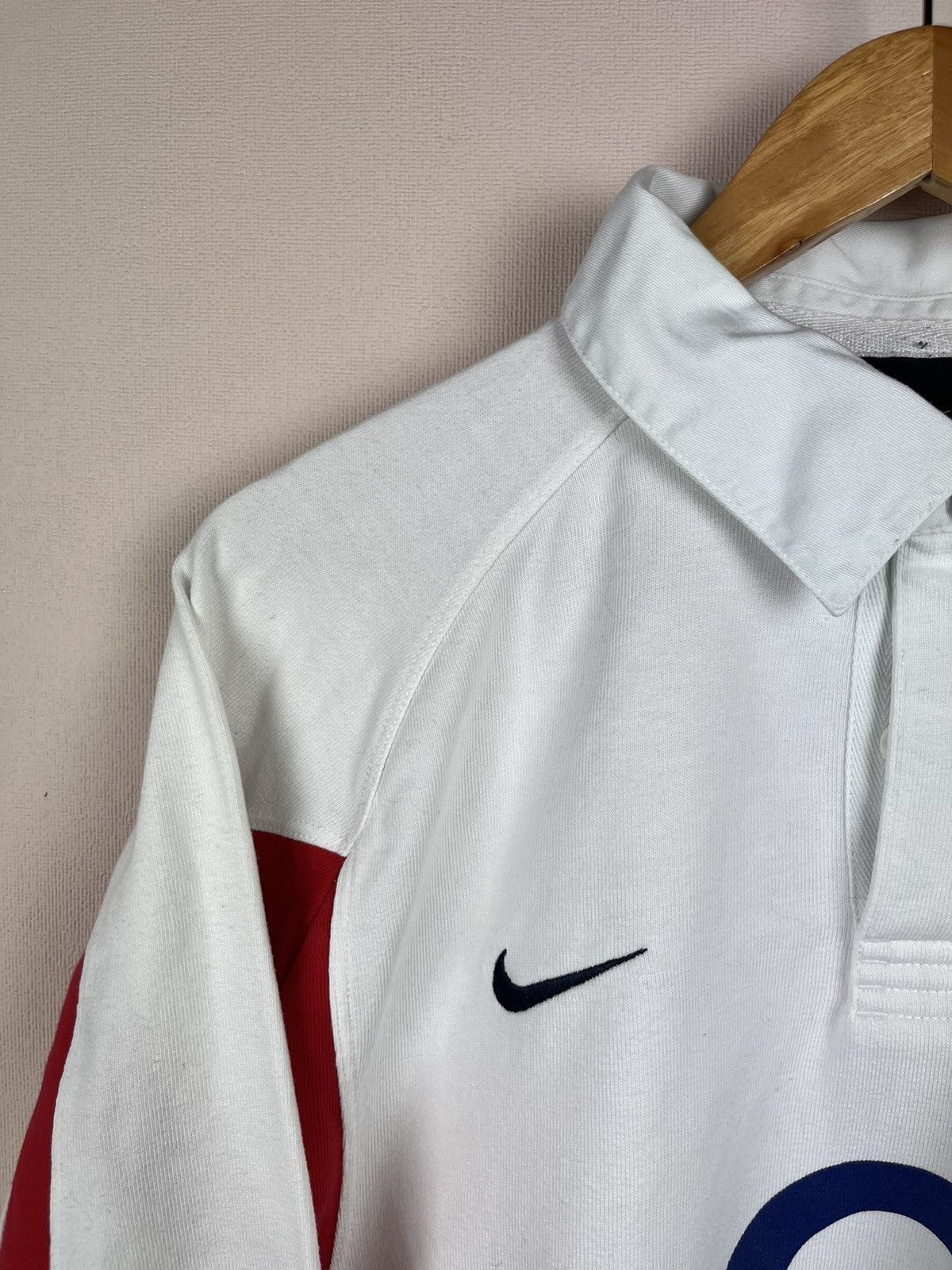 Nike VINTAGE NIKE ENGLAND RETRO RUGBY JERSEY DRILL BLOKE Y2K 90s Size US XXL / EU 58 / 5 - 3 Thumbnail