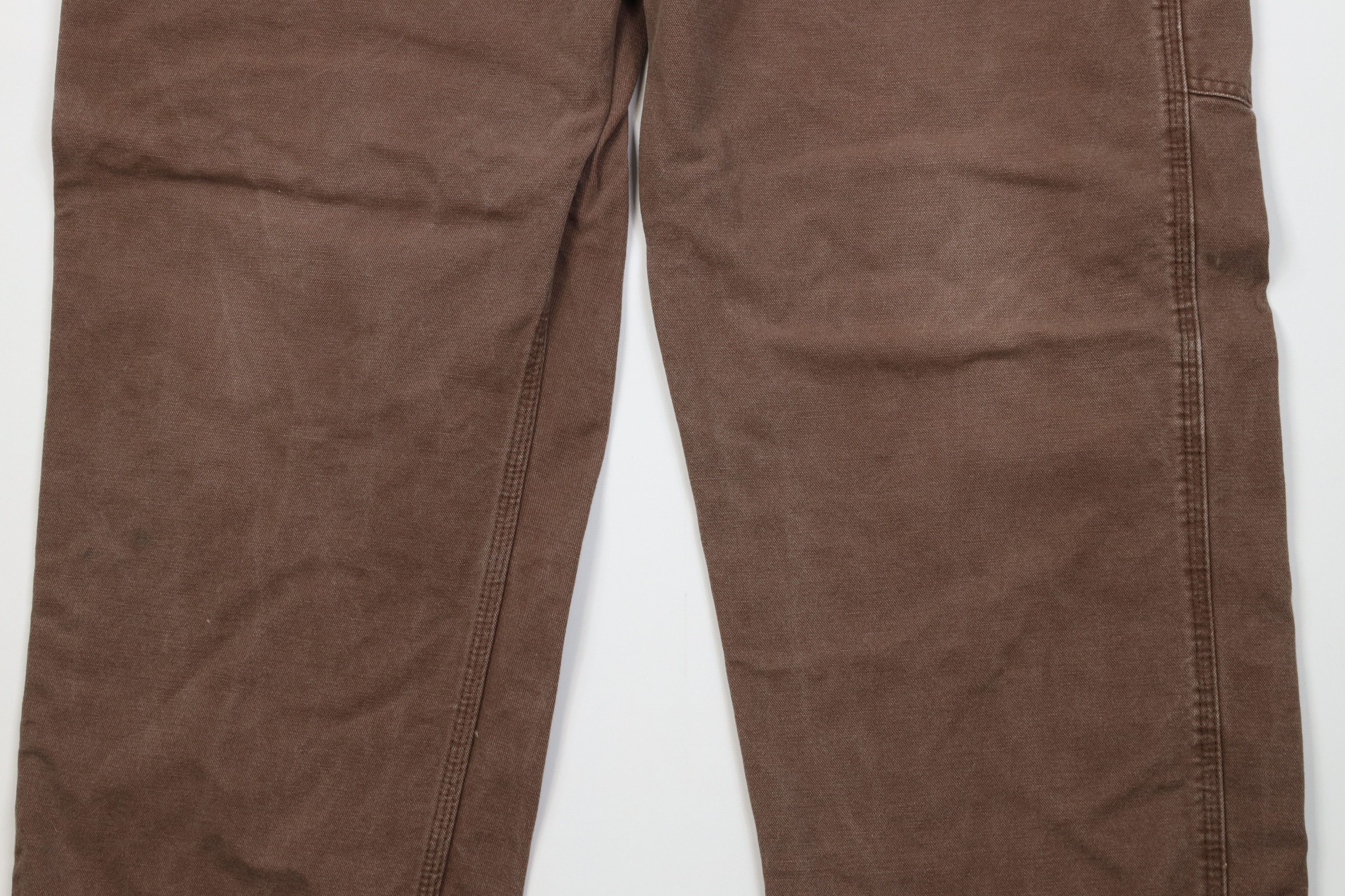 Carhartt Vintage 90s Carhartt Wide Leg Dungaree Pants Brown Cotton Size US 40 / EU 56 - 3 Thumbnail