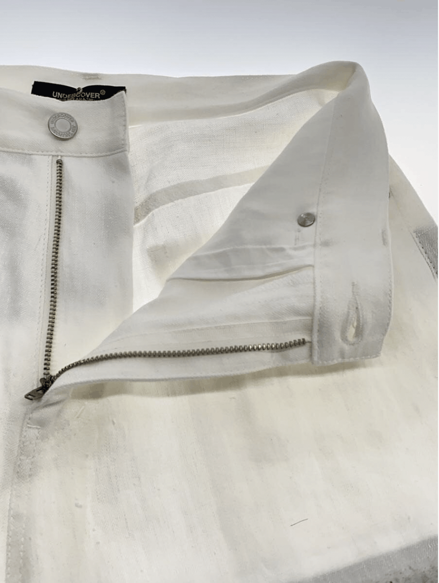 Undercover Undercover Denim / Linen Needle Punched Felted Trouser Size US 32 / EU 48 - 3 Thumbnail