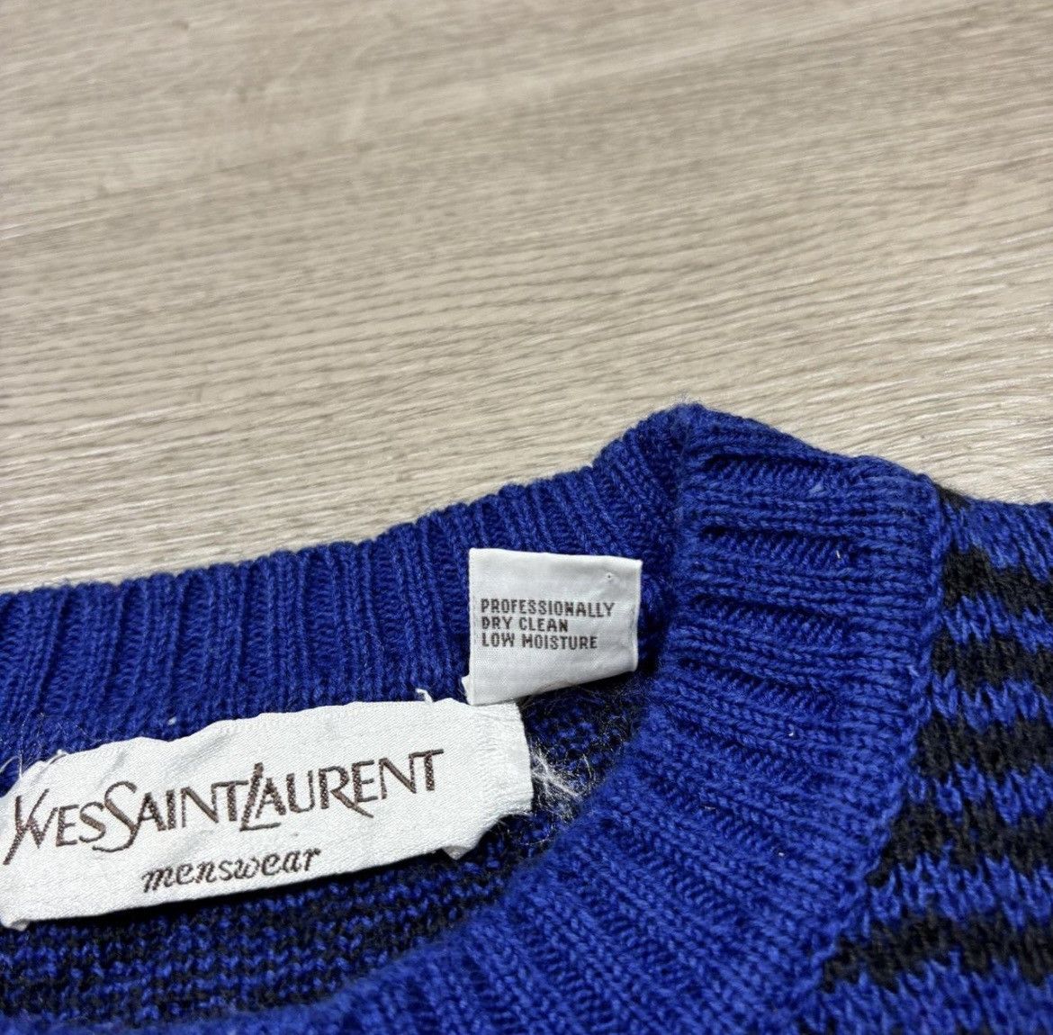 Yves Saint Laurent YSL 3D Striped wool pullover Size US M / EU 48-50 / 2 - 5 Thumbnail