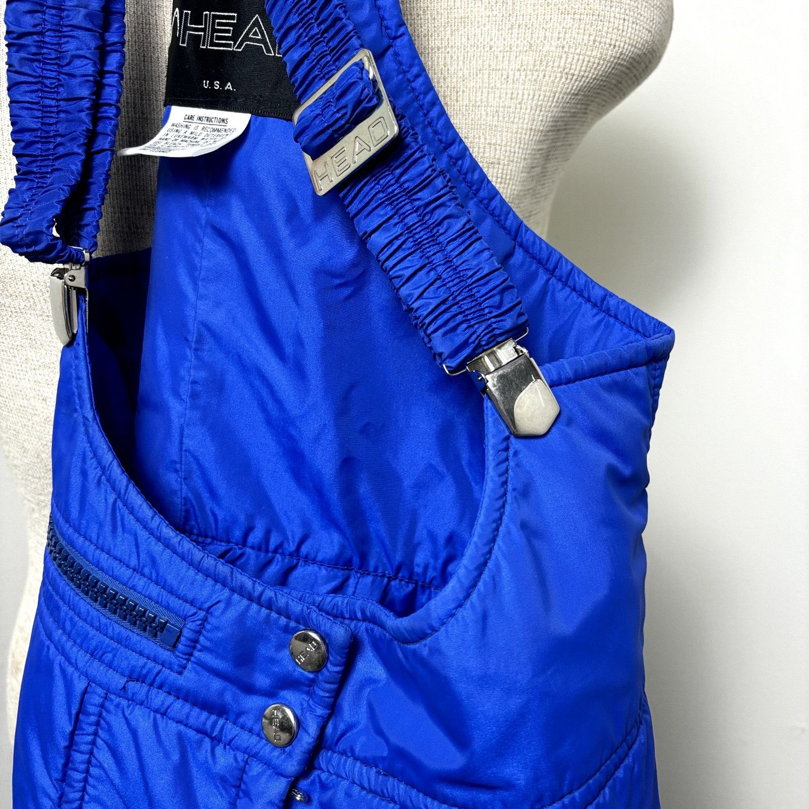 Other Head Blue Women's Ski Bibs Sz S-M Nylon Snow Pants Adjustabl Size US 26 / EU 42 - 10 Thumbnail