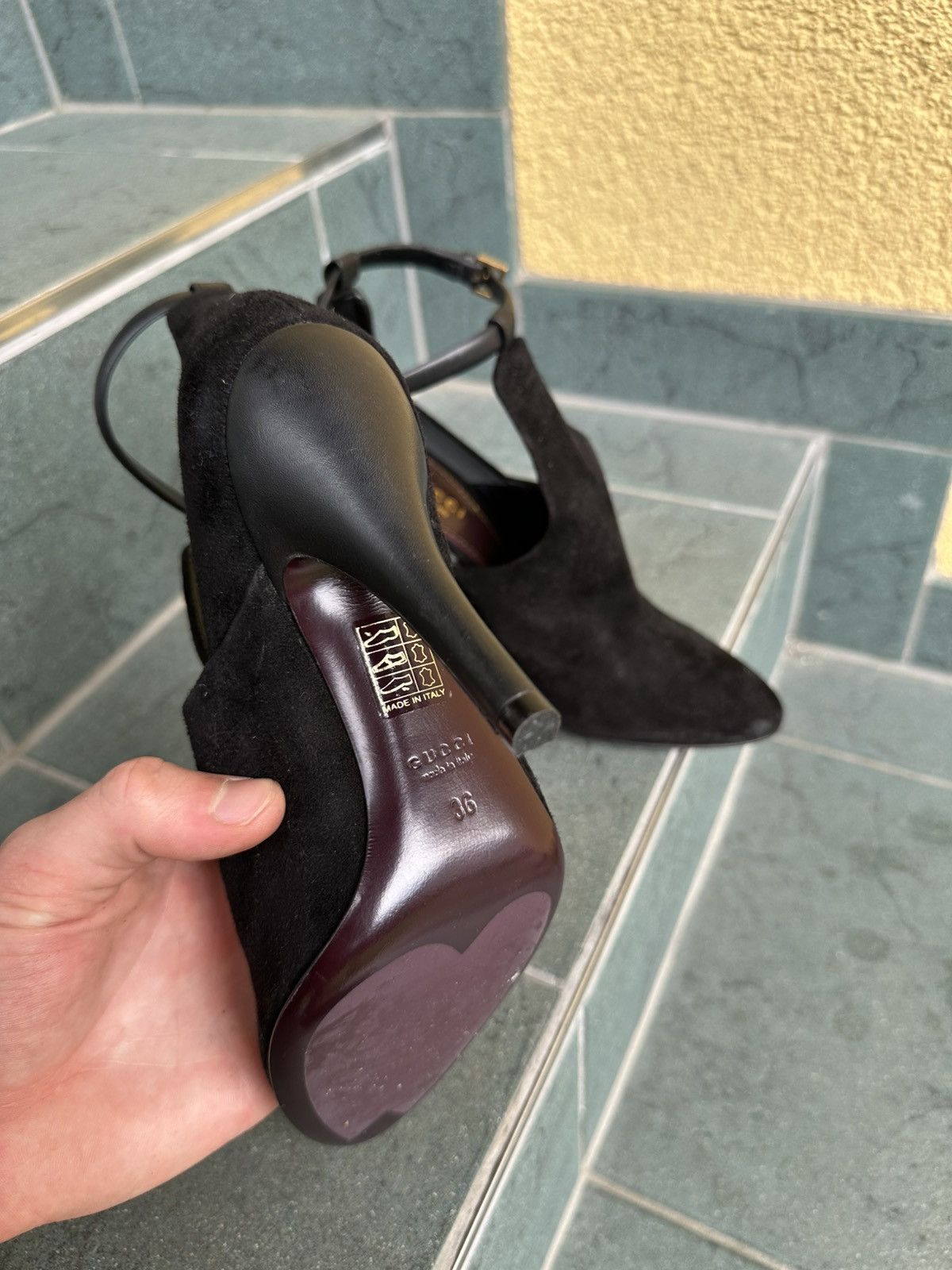 Gucci Gucci Heels Pumps Black Vintage Rare Luxury Shoes 36 US-5,5 Size US 5.5 / IT 35.5 - 17 Thumbnail