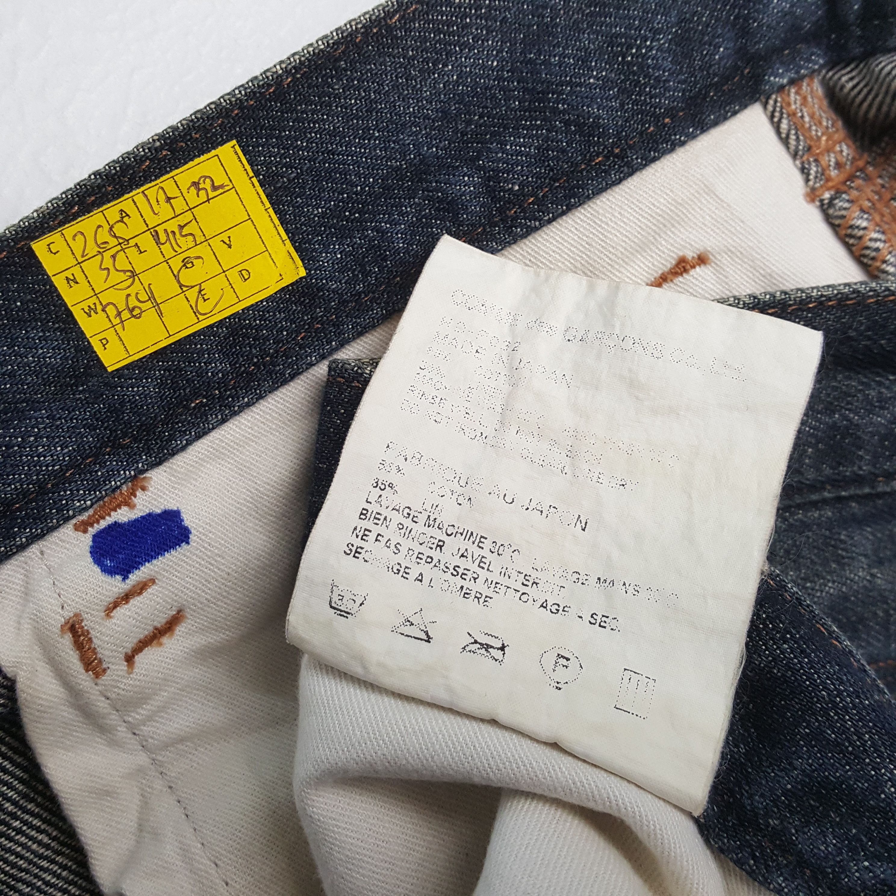 Comme des Garcons Homme × Japanese Brand × Vintage Vintage COMME des GARÇONS HOMME Japan Fashion Brand Jeans Size US 34 / EU 50 - 13 Thumbnail