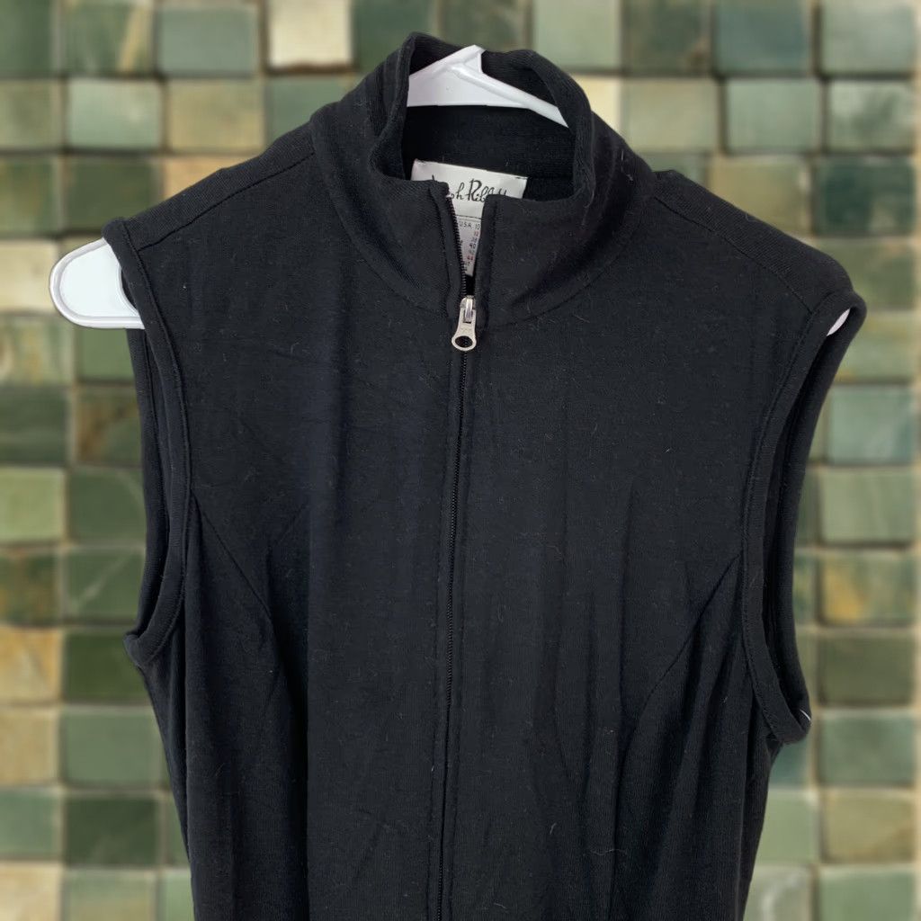 Joseph Ribkoff Joseph Ribkoff Black Sleeveless Knit Dress Full Zip Belted Women's Size 10 NWT Womens Size L / US 10 / IT 46 - 1 Thumbnail
