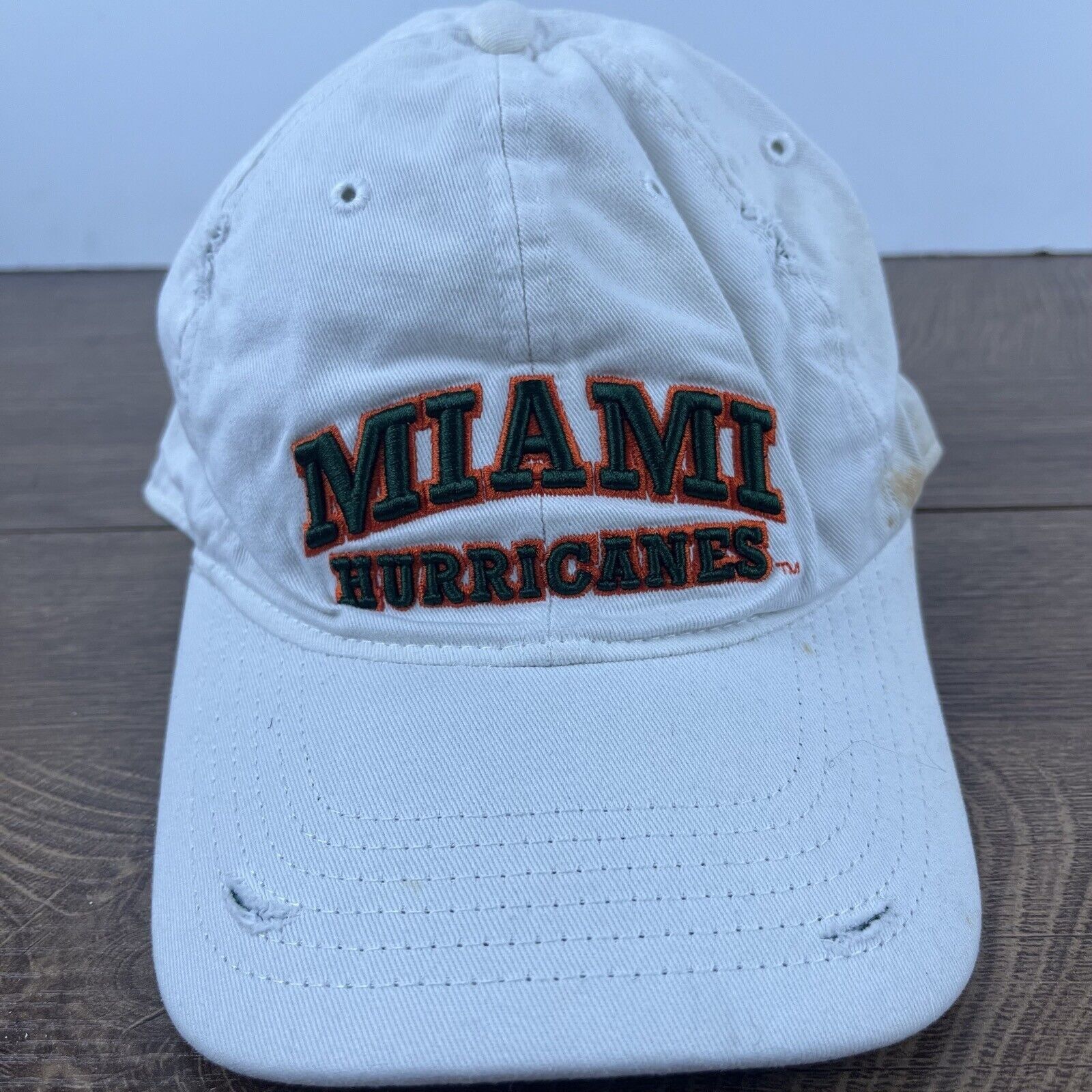 Other Miami Hurricanes Hat Adjustable Hat White Adjustable Hat Whi Size ONE SIZE - 2 Thumbnail
