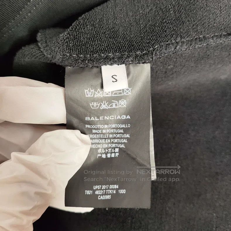Balenciaga Balenciaga Black Sweatshirt Size S Size US S / EU 44-46 / 1 - 4 Thumbnail