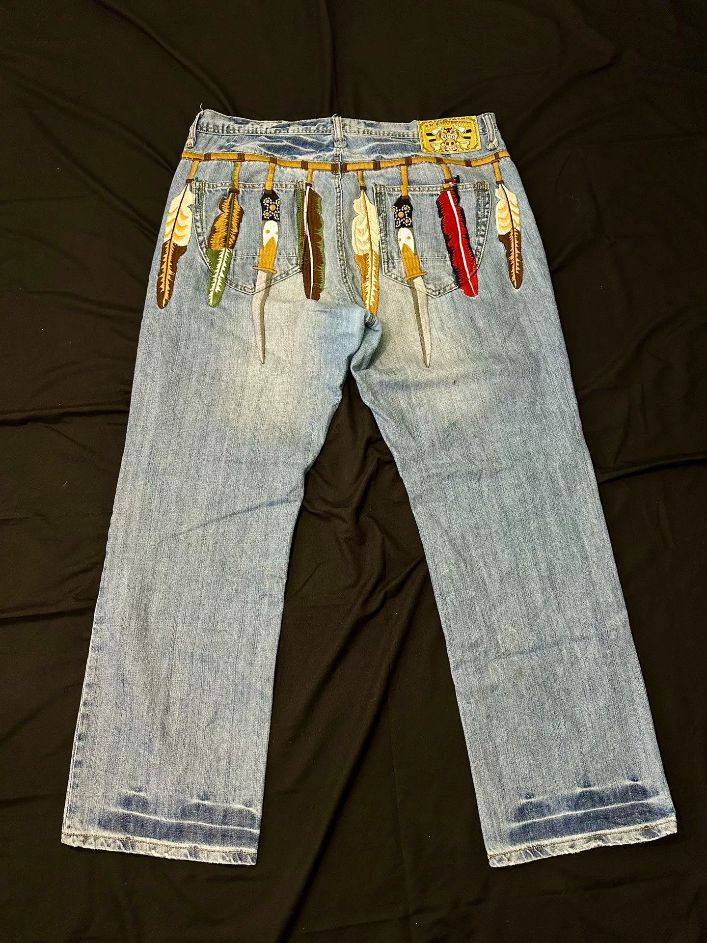 Vintage Vintage Akademiks Indian Baggy Jeans Size US 38 / EU 54 - 1 Thumbnail