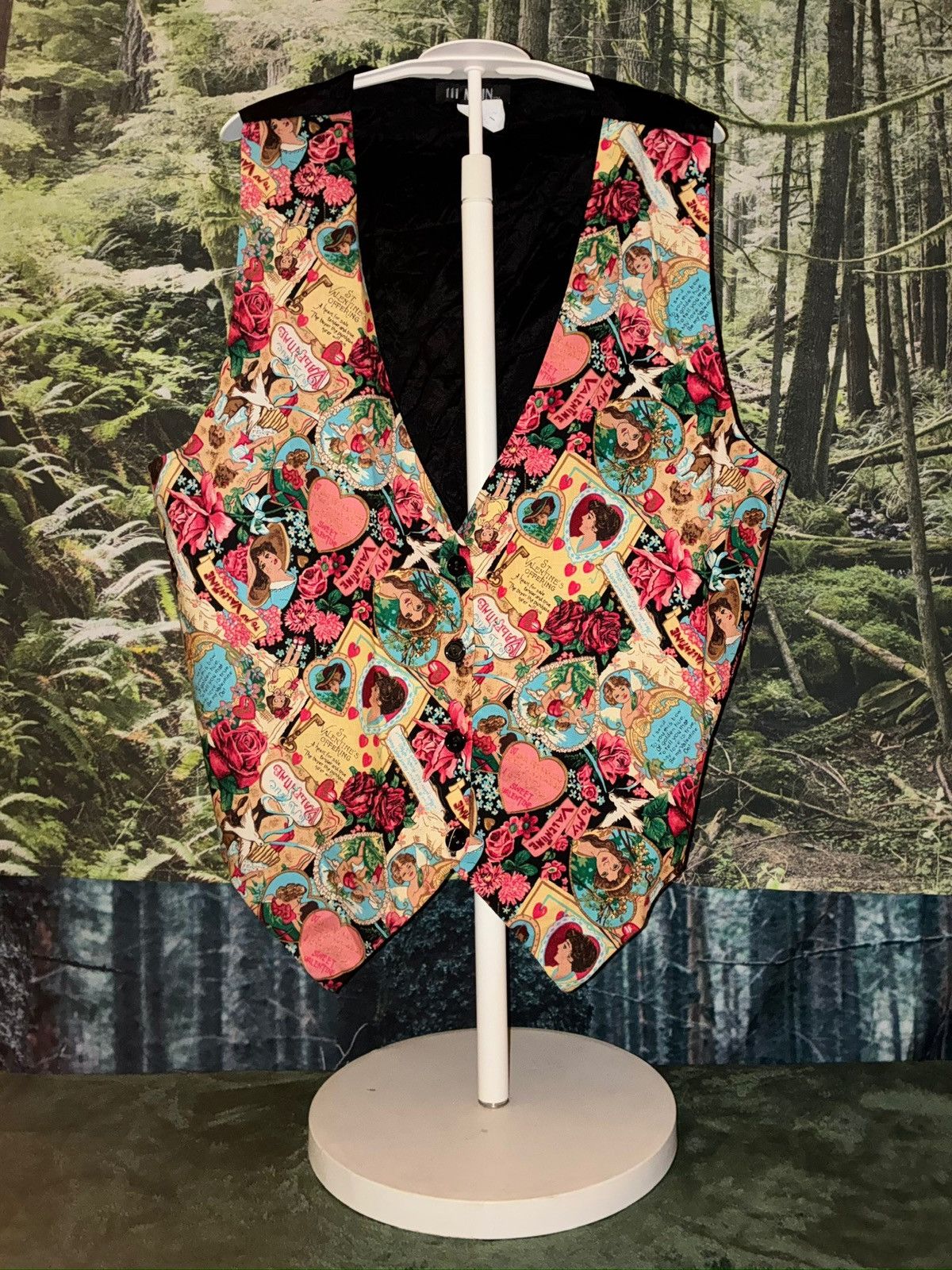 Other 111 Main Valentine Print Vest – Women’s Large Size L / US 10 / IT 46 - 3 Thumbnail