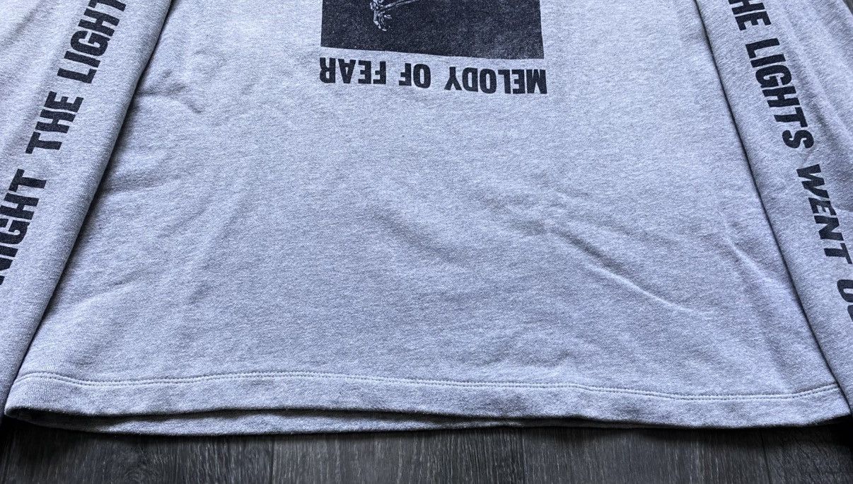 McQ Alexander McQueen McQueen Grey Printed Sweatshirt Fear Nothing Melody of Fear Size US XXL / EU 58 / 5 - 9 Thumbnail