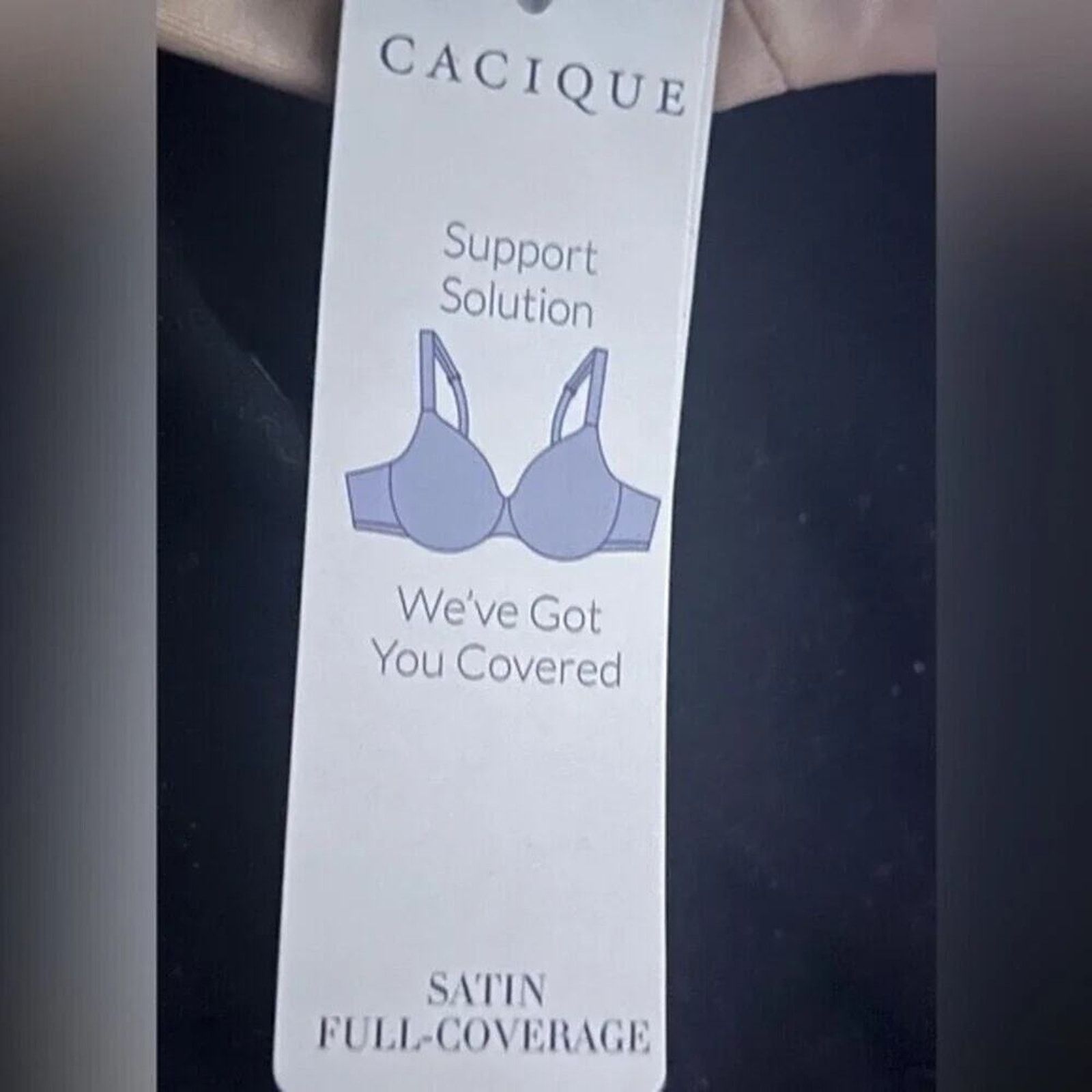The Unbranded Brand Cacique Satin full coverage bra, size 46DDD Size ONE SIZE - 4 Thumbnail