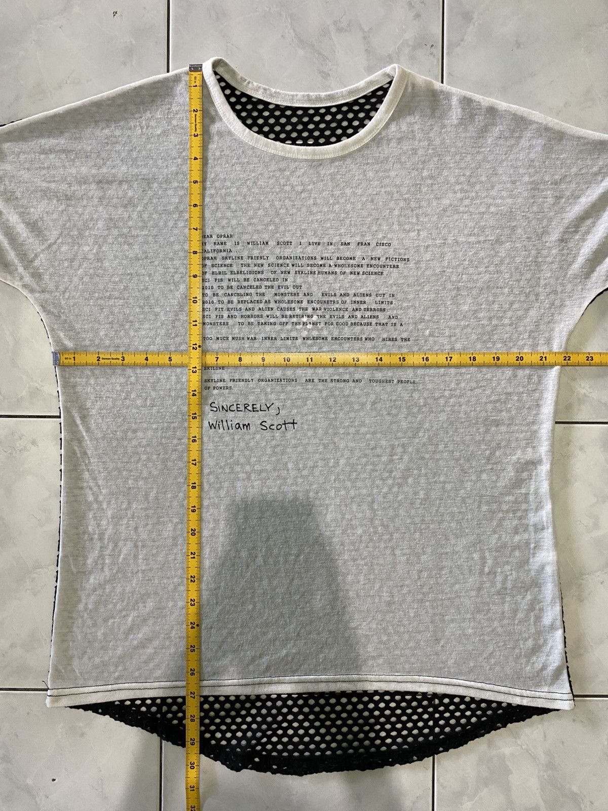 Japanese Brand Japanese Experimental Fishnet Futuristic Avant Garde Style Size XXL / US 16-18 / IT 52-54 - 15 Thumbnail