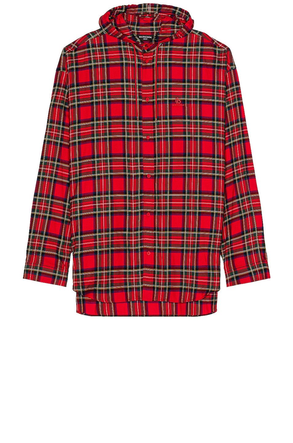 o1mt1gz0524 Double B Large Fit Shirt Hooded in Multicolor