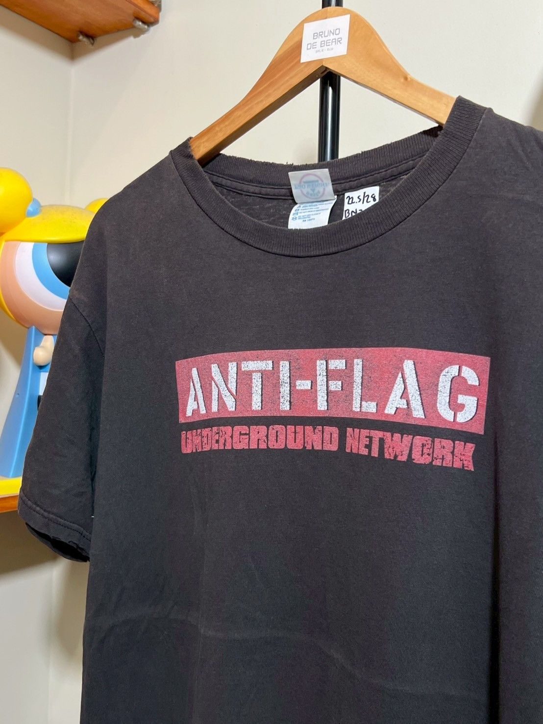 Band Tees × Vintage Vintage 2001's Anti-Flag Underground Network Punk Y2K bnz02 Size US M / EU 48-50 / 2 - 1 Thumbnail