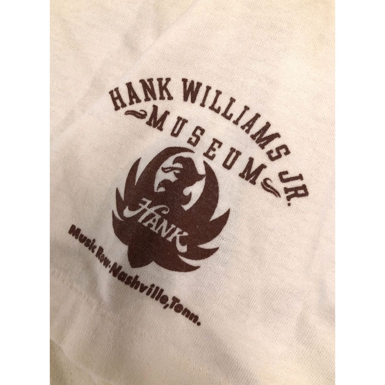 Vintage VTG Hank Williams Jr’s Family Tradition Museum Vintage XL T-Shirt Belton Brown Cotton Crew Short Sleeve Men 46/48 Regular Seasonal Summer Spring Fall Size US XL / EU 56 / 4 - 3 Thumbnail