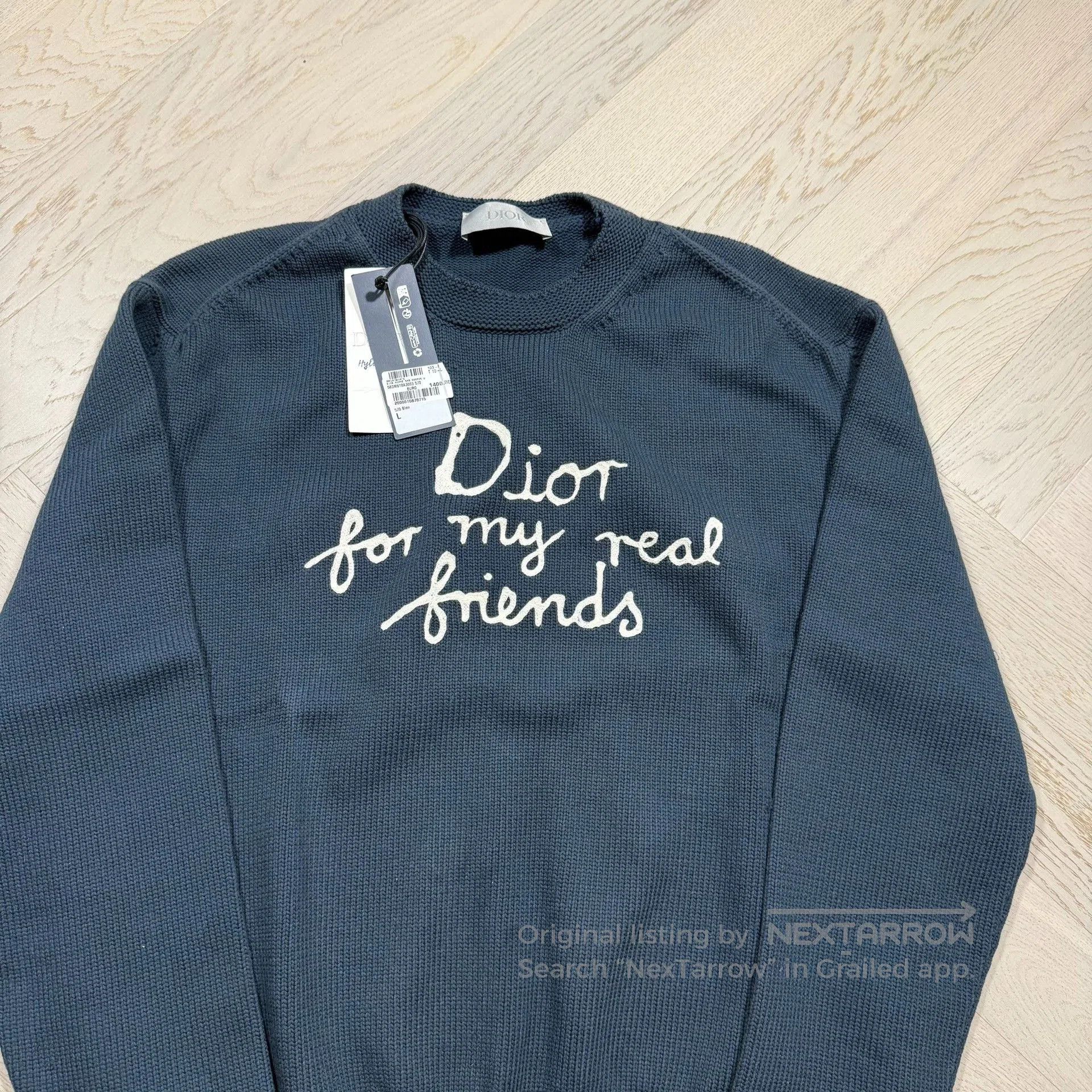 Visvim Dior SS25 Embroidered Long Sleeve Sweater. Size US L / EU 52-54 / 3 - 3 Thumbnail