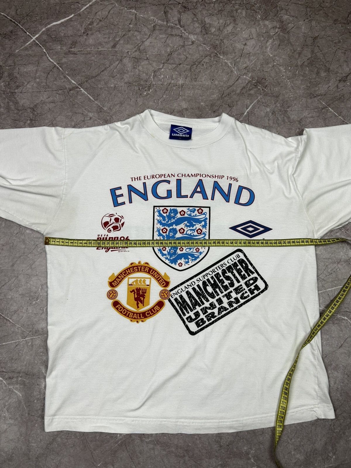 Umbro Vintage T-Shirt 90s Umbro England National Team Big Logo Size US XL / EU 56 / 4 - 14 Thumbnail