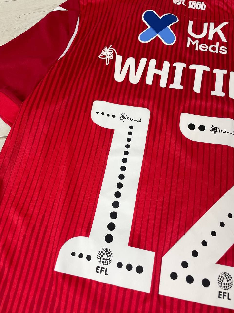 Macron Macron Nottingham Forest 2019-20 Whiting 12 Home Shirt Size US S / EU 44-46 / 1 - 16 Thumbnail