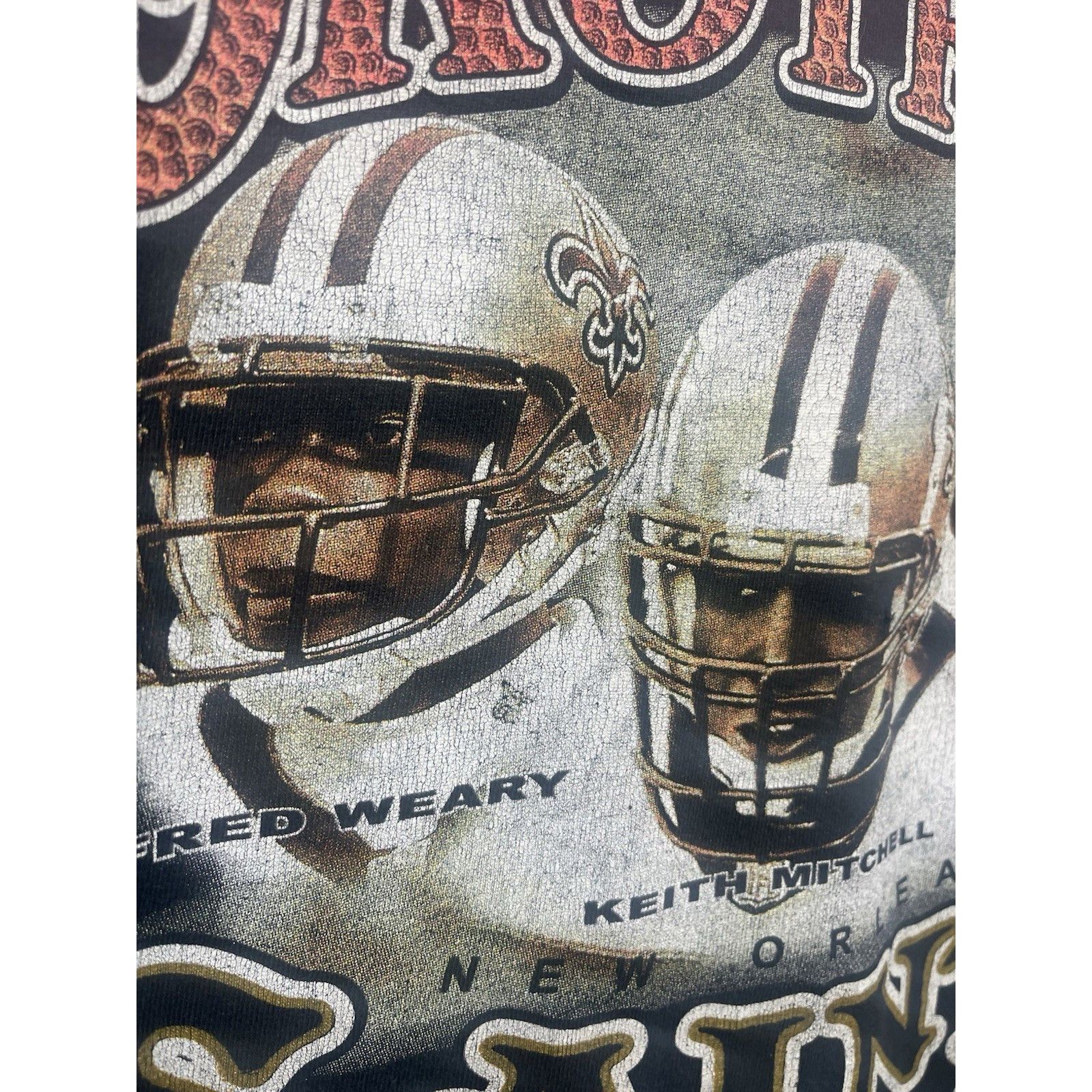 All Sport Vintage Y2K New Orleans Saints T Shirt Size Large Black And Size US L / EU 52-54 / 3 - 3 Thumbnail