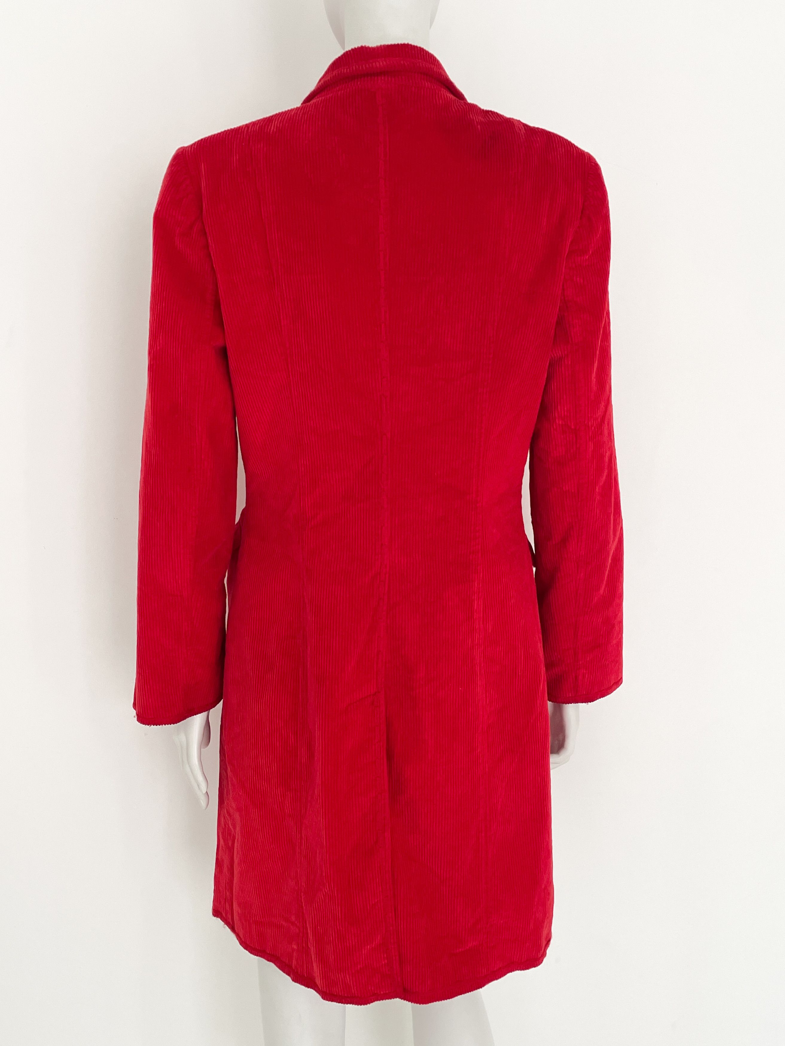 Moschino red velvet coat Size M / US 6-8 / IT 42-44 - 4 Thumbnail