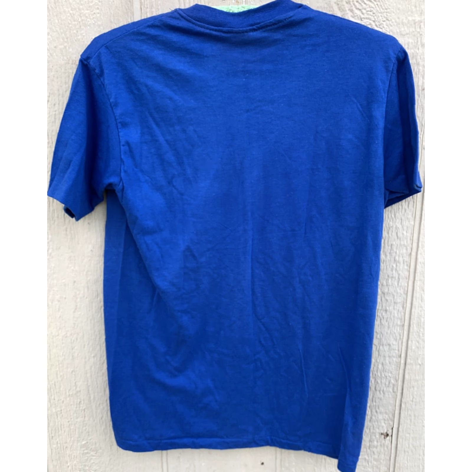 Vintage VINTAGE Stockton Blvd Clean Up 1983 T Shirt M Blue Stedman Men Graphic Print Short Sleeve Cotton Polyester Blend 50% 50% Shrink Resistant Made in USA Size US M / EU 48-50 / 2 - 5 Thumbnail
