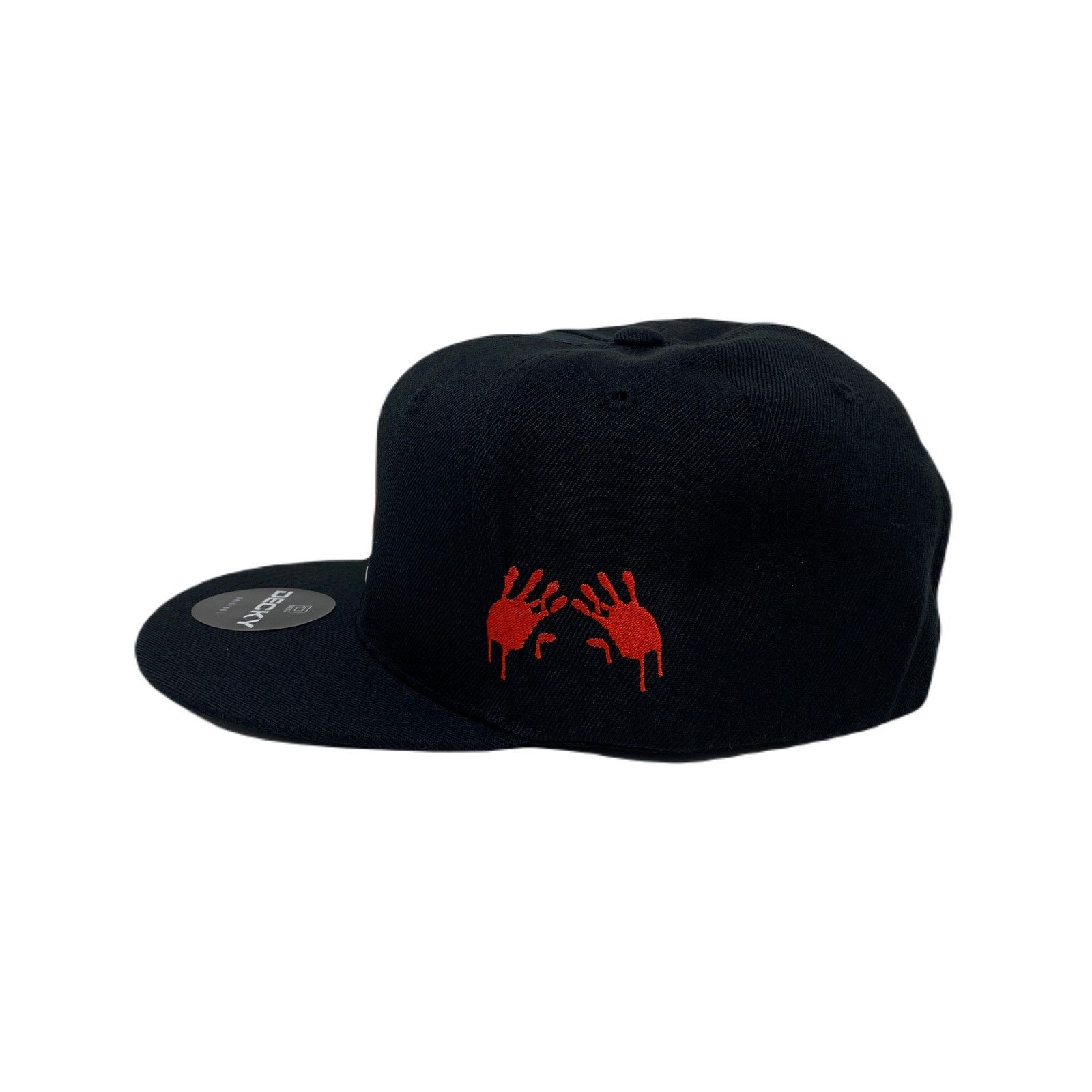 Other Los Angeles LA Anarchy Bloody Hands Snapback Hat All Black Size ONE SIZE - 6 Thumbnail