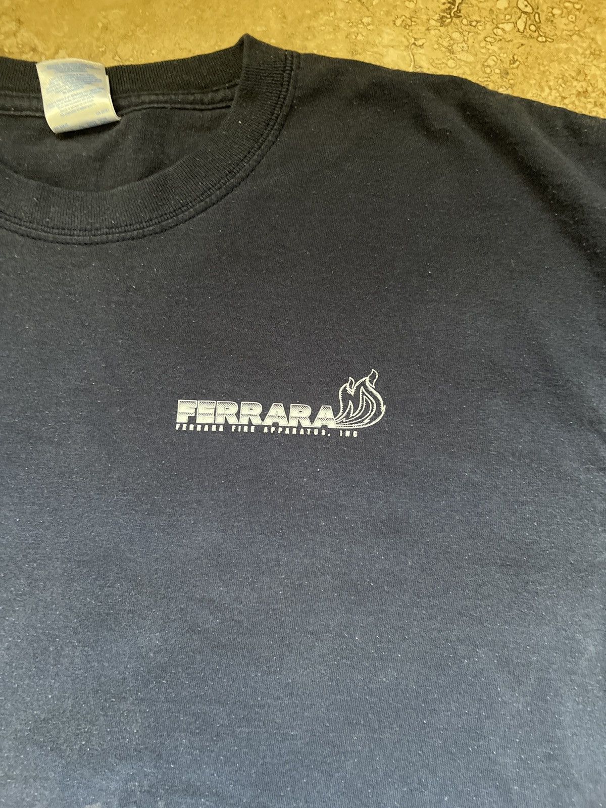 Gildan × Vintage Vintage Ferrare Navy blue Tee Size US XL / EU 56 / 4 - 4 Thumbnail