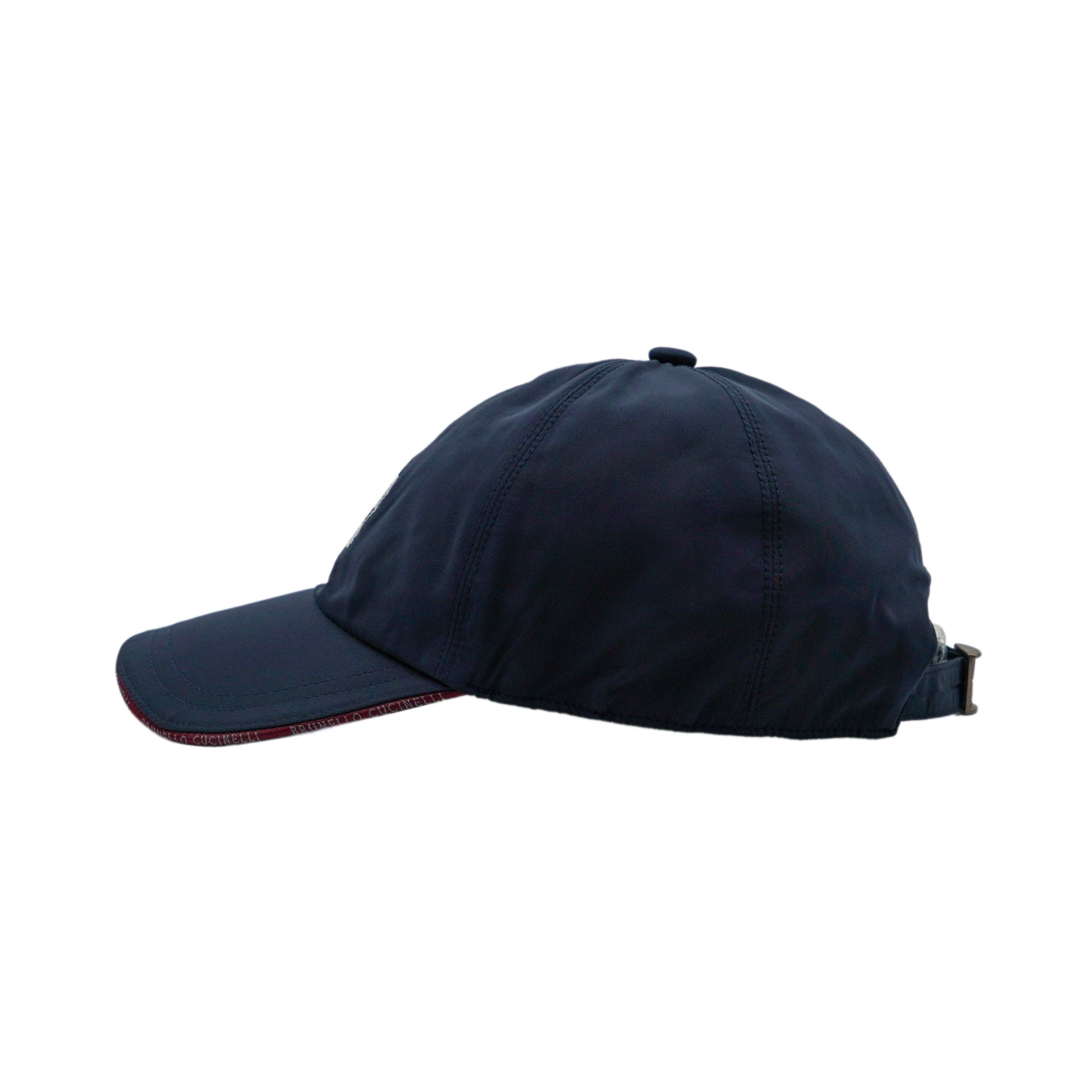 Brunello Cucinelli Brunello Cucinelli Navy Blue Embroidered Logo Baseball Cap Size ONE SIZE - 3 Thumbnail