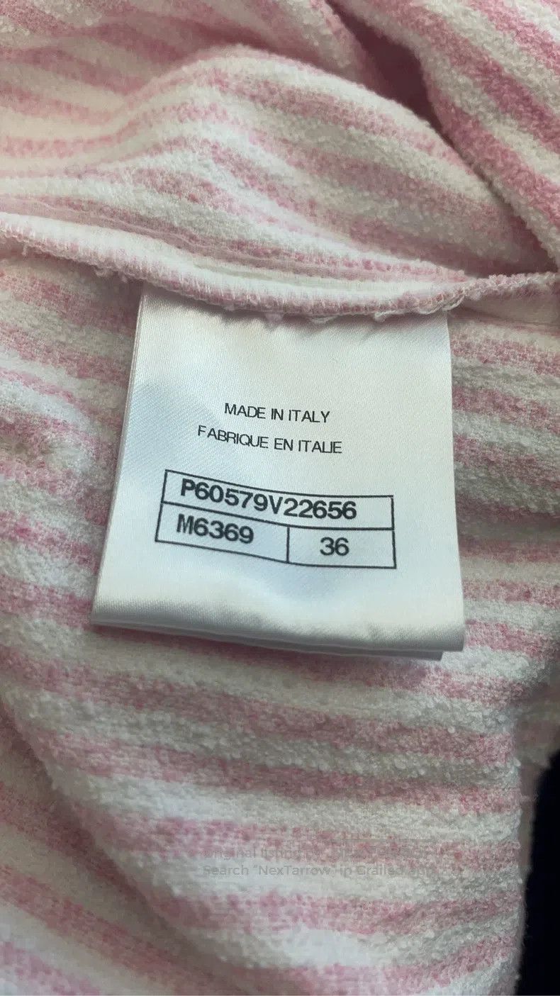 Chanel Chanel Pink and white striped coat Size XS / US 0-2 / IT 36-38 - 4 Thumbnail